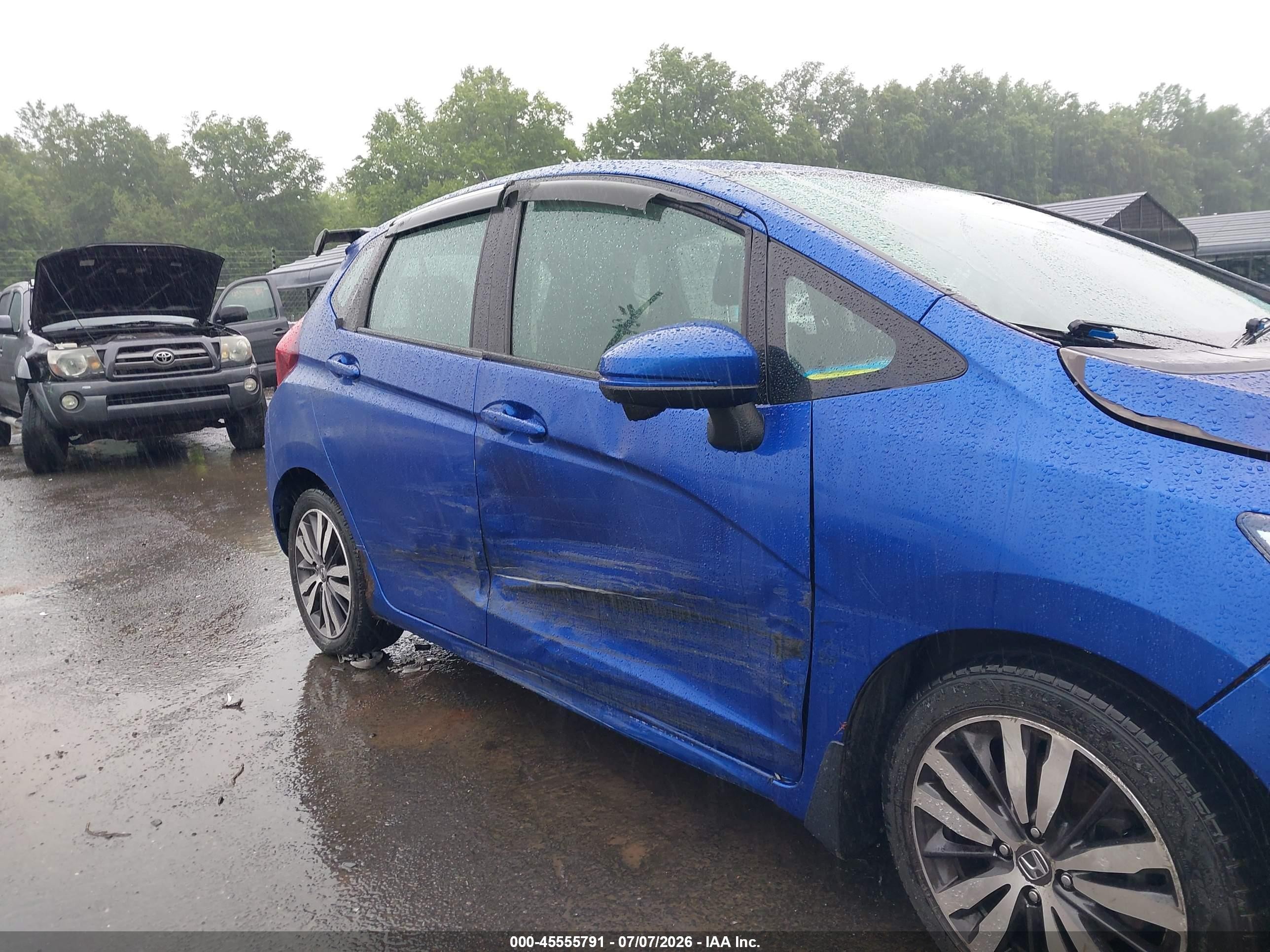 2015 Honda Fit Ex/ex-l Синий vin: 3HGGK5H82FM734629