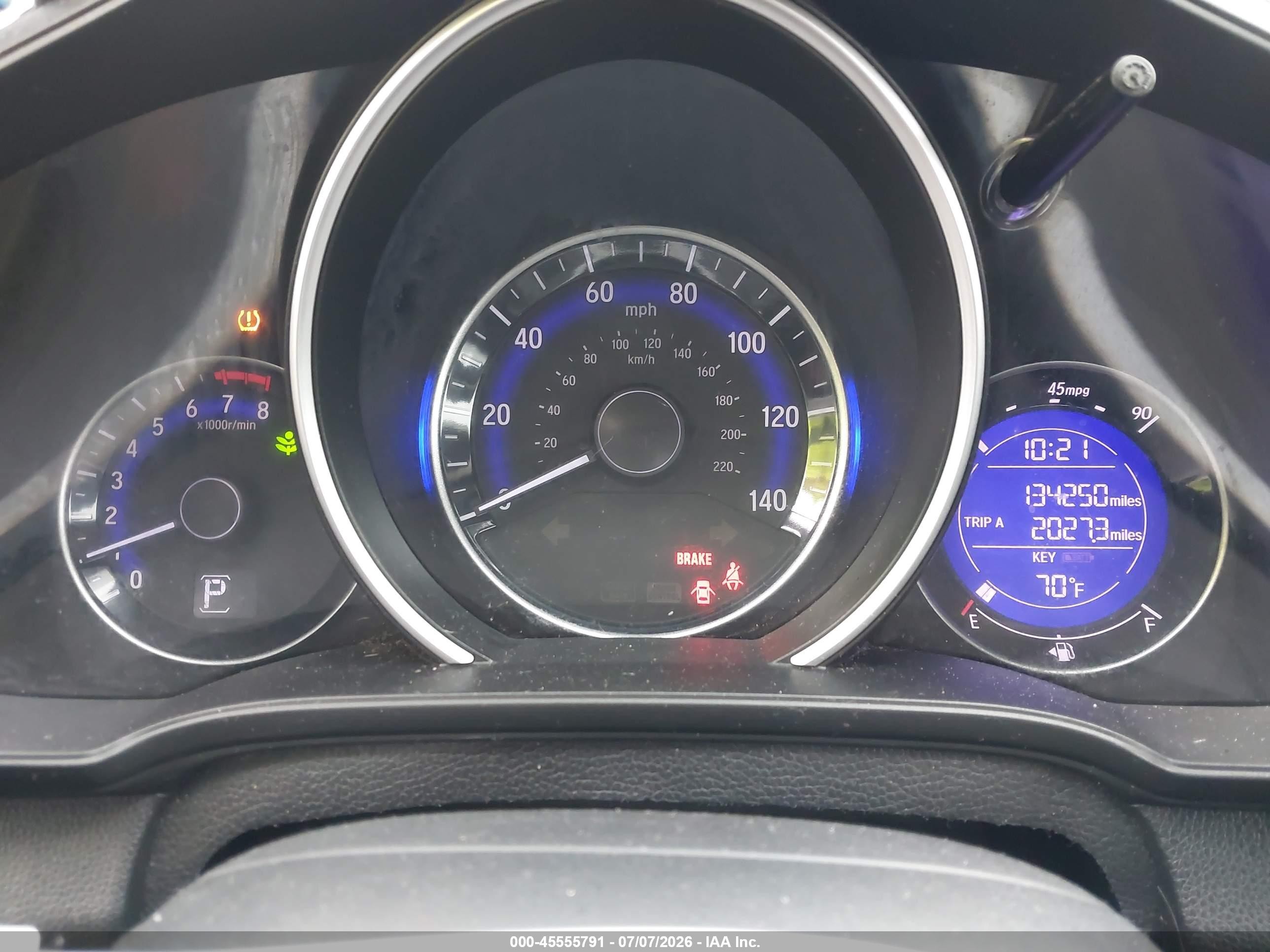 2015 Honda Fit Ex/ex-l Синий vin: 3HGGK5H82FM734629