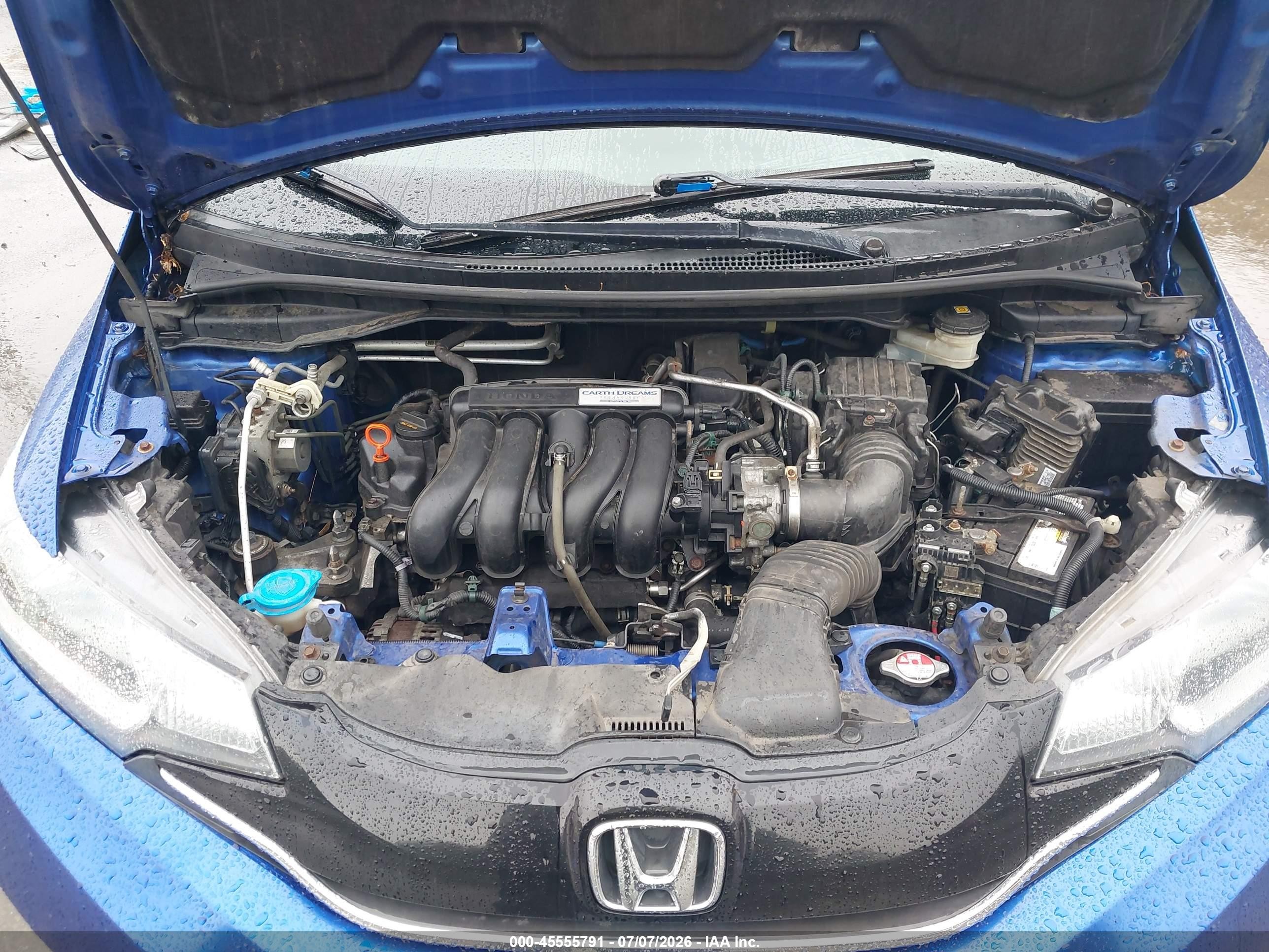 2015 Honda Fit Ex/ex-l Синий vin: 3HGGK5H82FM734629