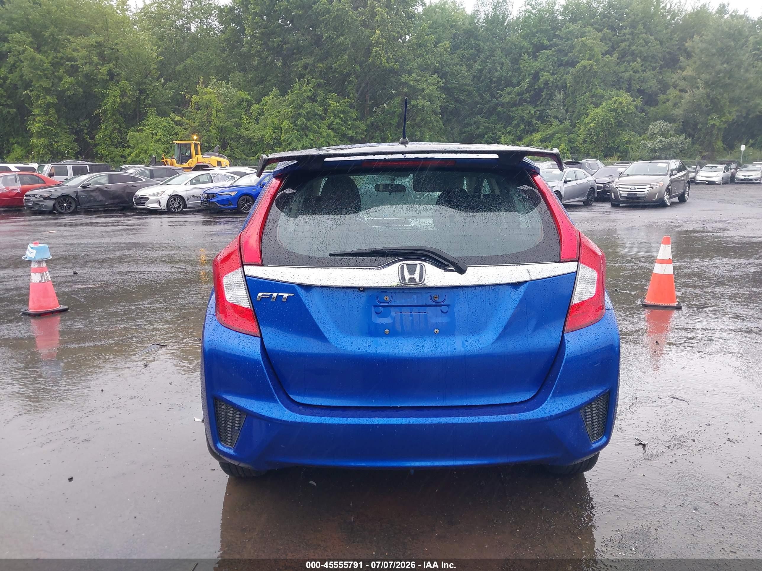 2015 Honda Fit Ex/ex-l Синий vin: 3HGGK5H82FM734629