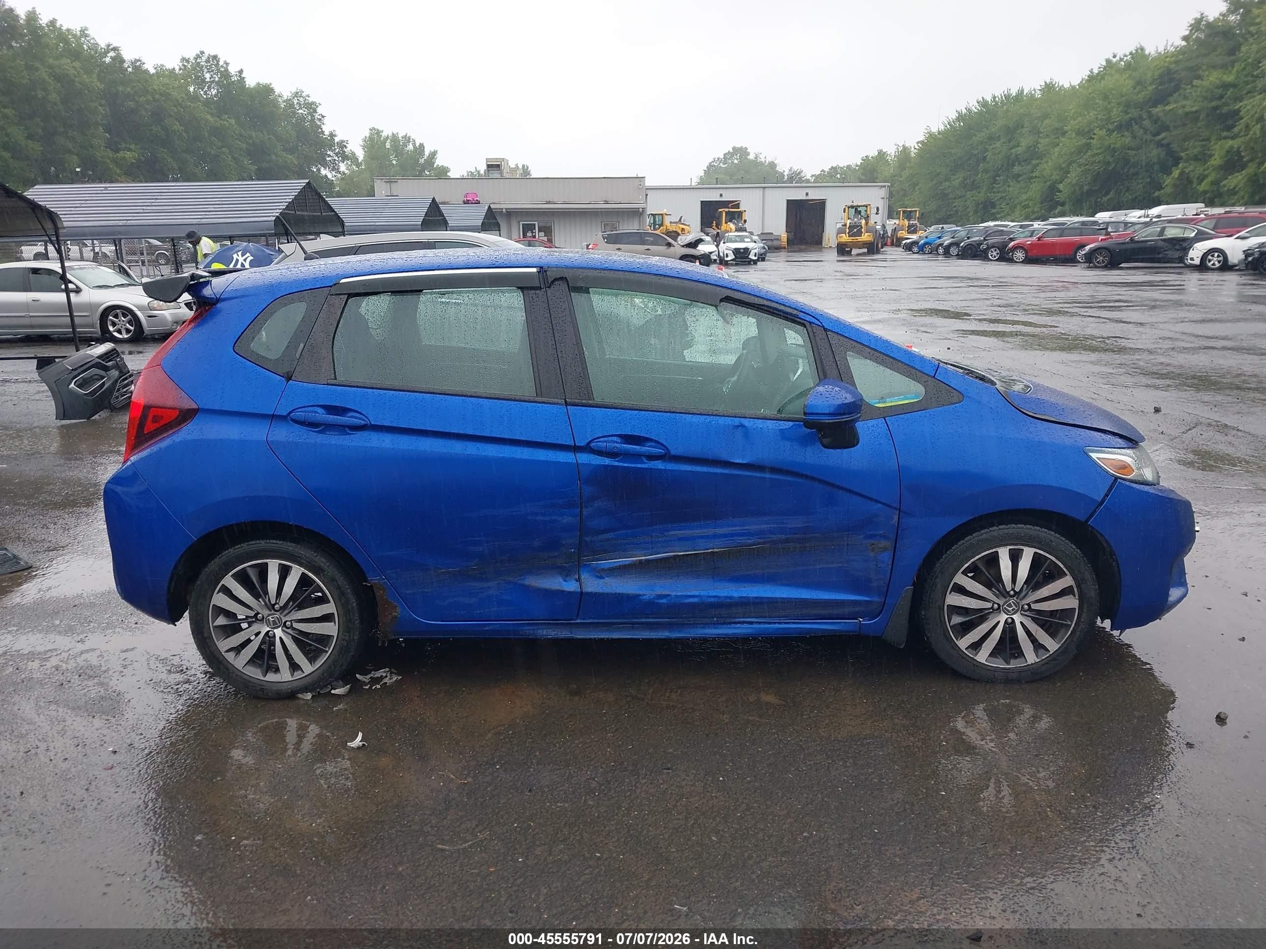 2015 Honda Fit Ex/ex-l Синий vin: 3HGGK5H82FM734629