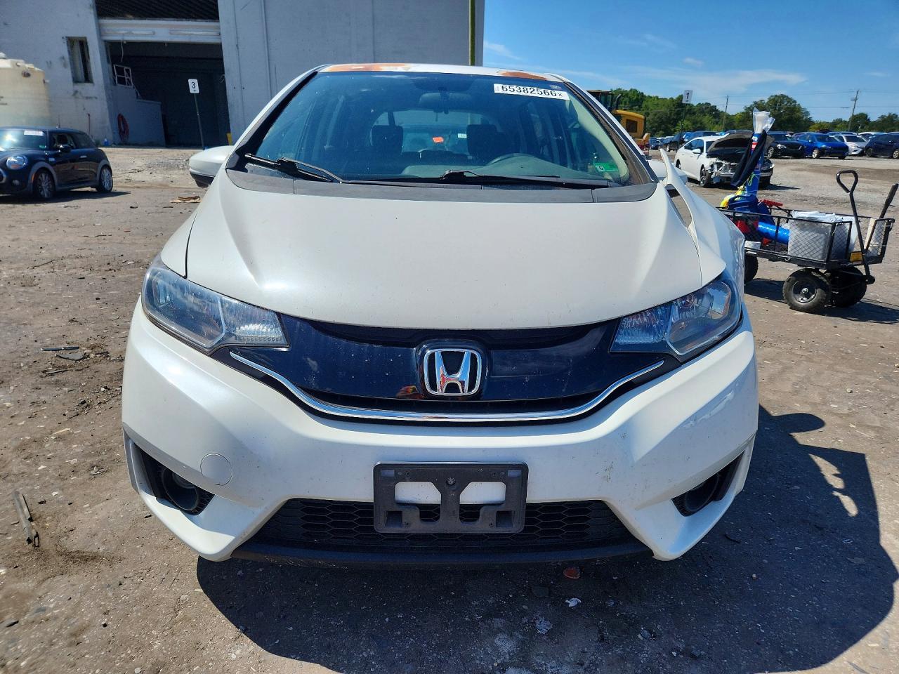 2015 Honda Fit Ex White vin: 3HGGK5H82FM736462