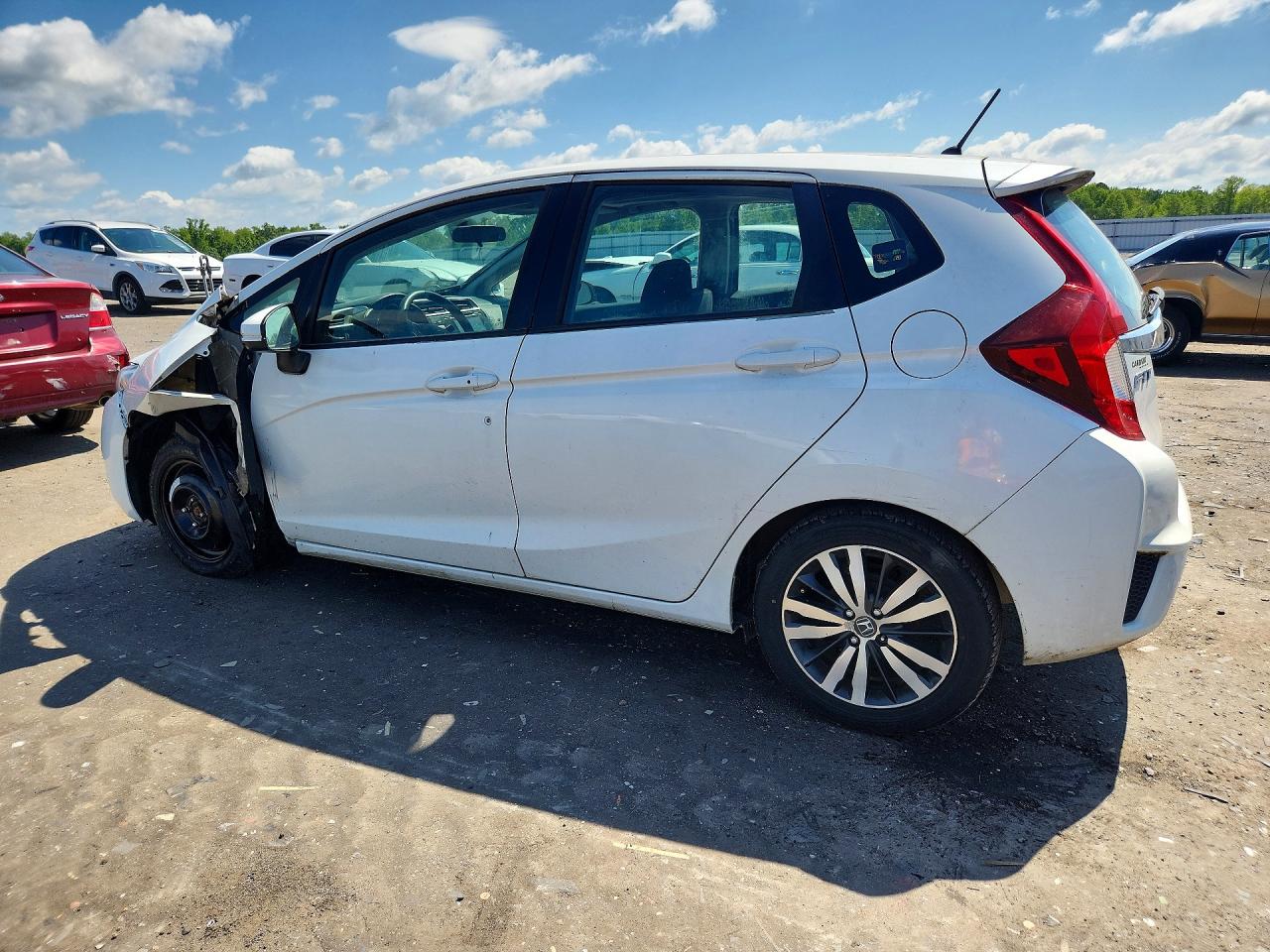 2015 Honda Fit Ex White vin: 3HGGK5H82FM736462