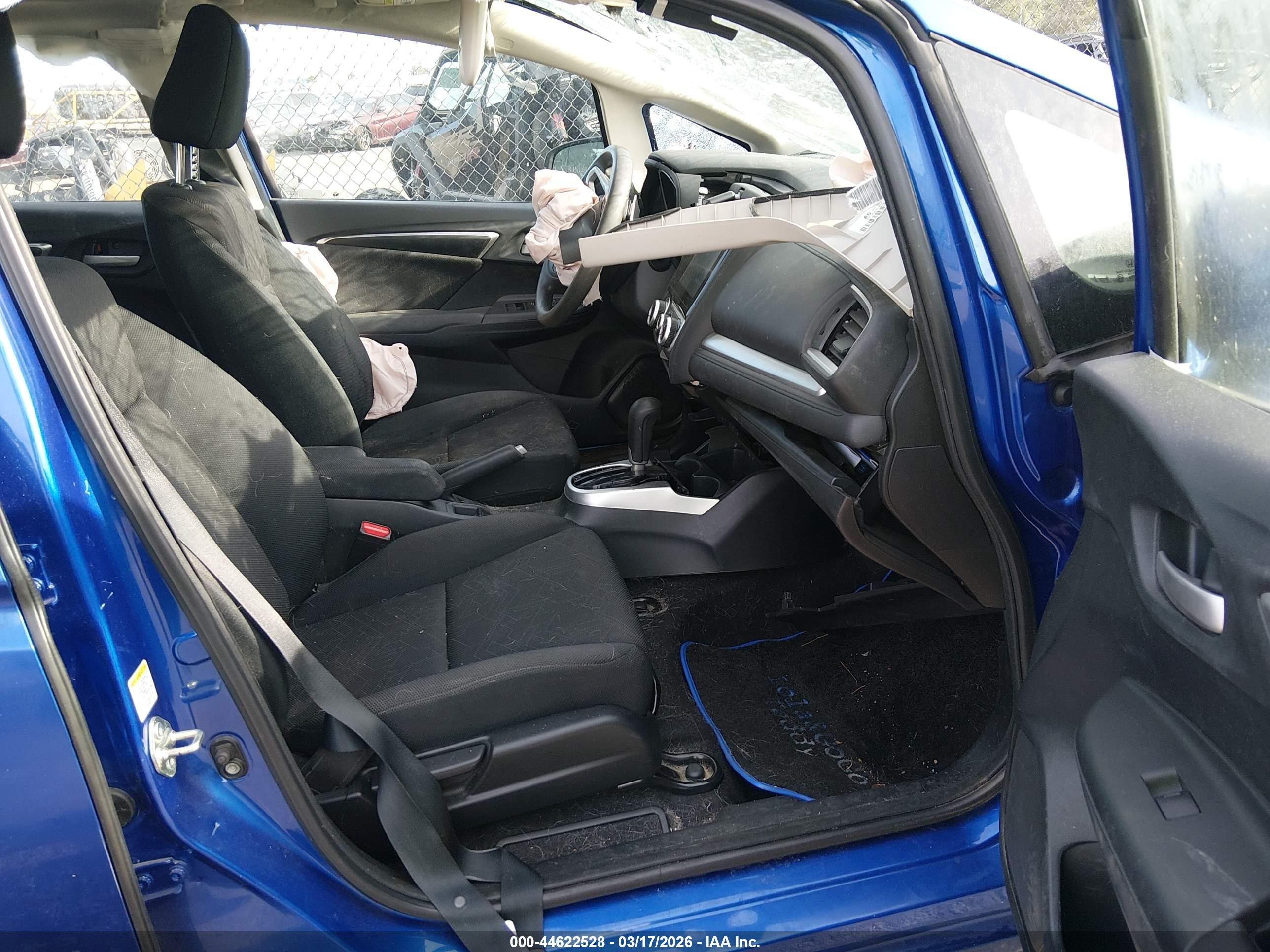 2015 Honda Fit Ex/ex-l Blue vin: 3HGGK5H82FM745808