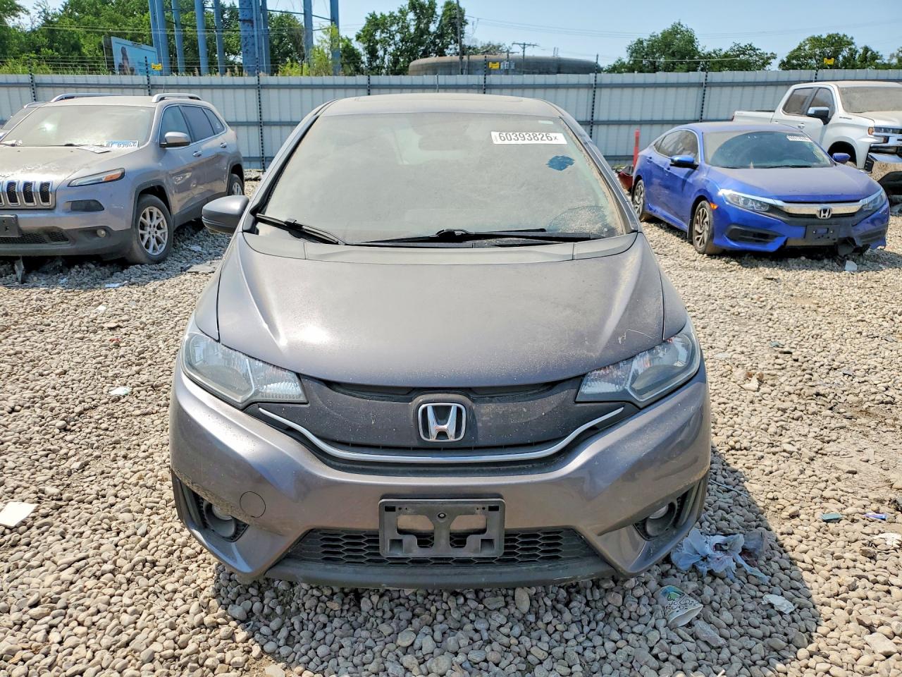 2015 Honda Fit Ex Gray vin: 3HGGK5H82FM747008