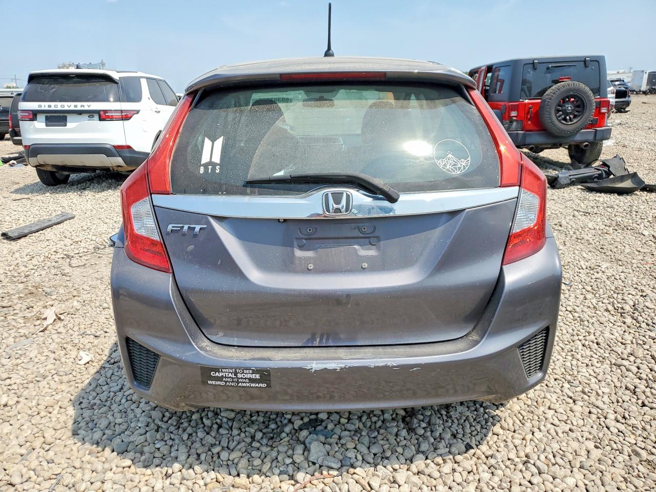 2015 Honda Fit Ex Gray vin: 3HGGK5H82FM747008