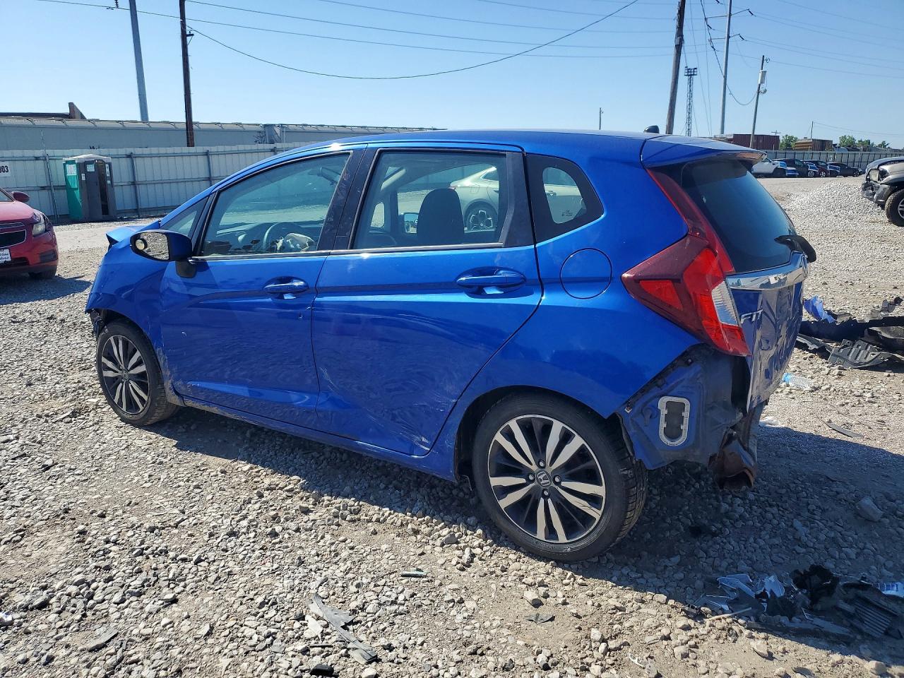 2015 Honda Fit Ex Blue vin: 3HGGK5H82FM752502