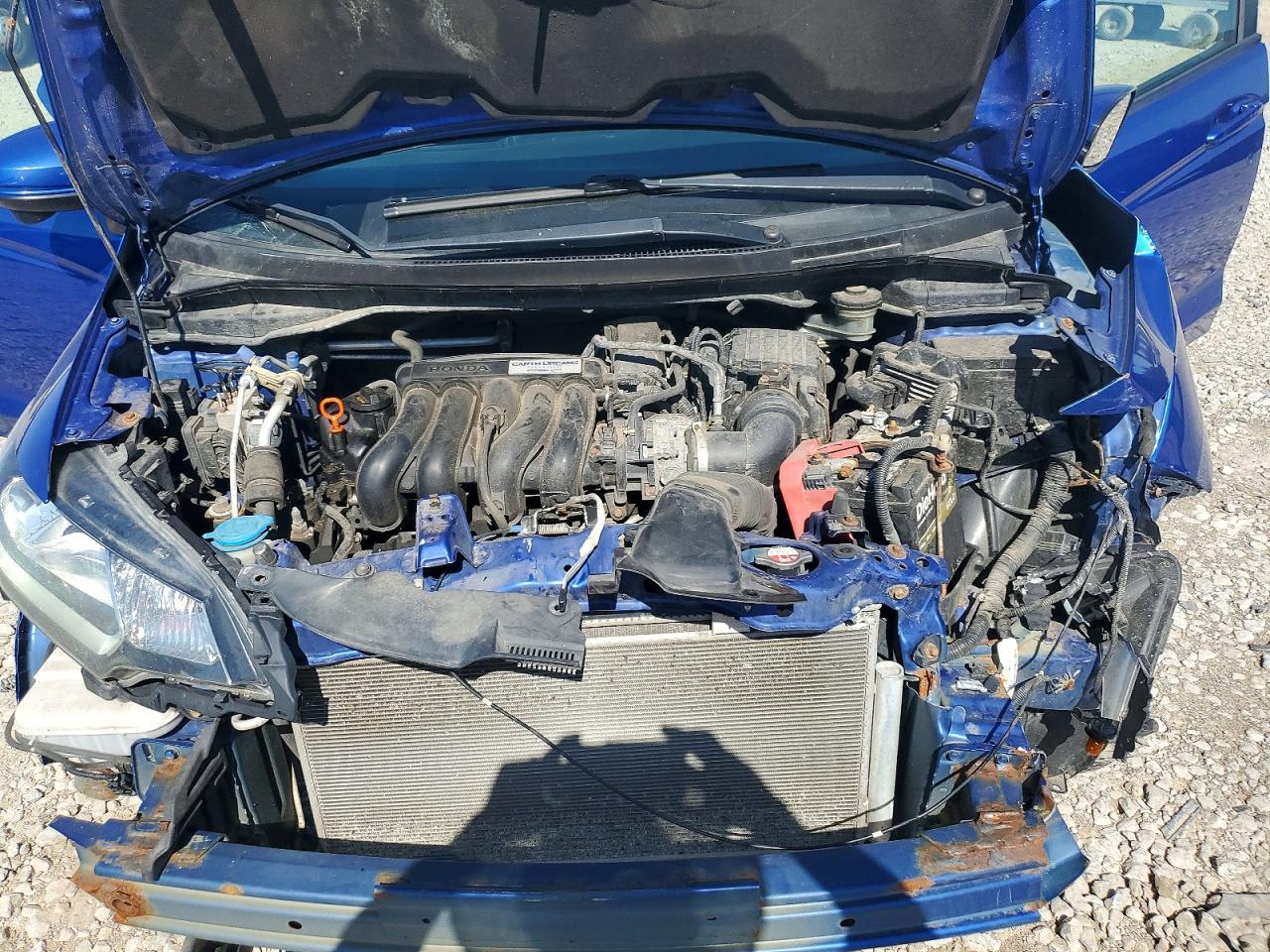 2015 Honda Fit Ex Blue vin: 3HGGK5H82FM752502
