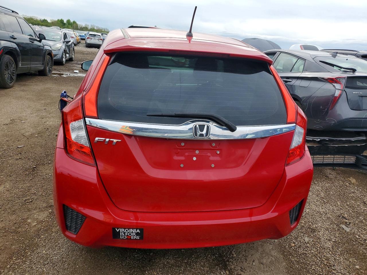 2015 Honda Fit Ex Red vin: 3HGGK5H82FM761264