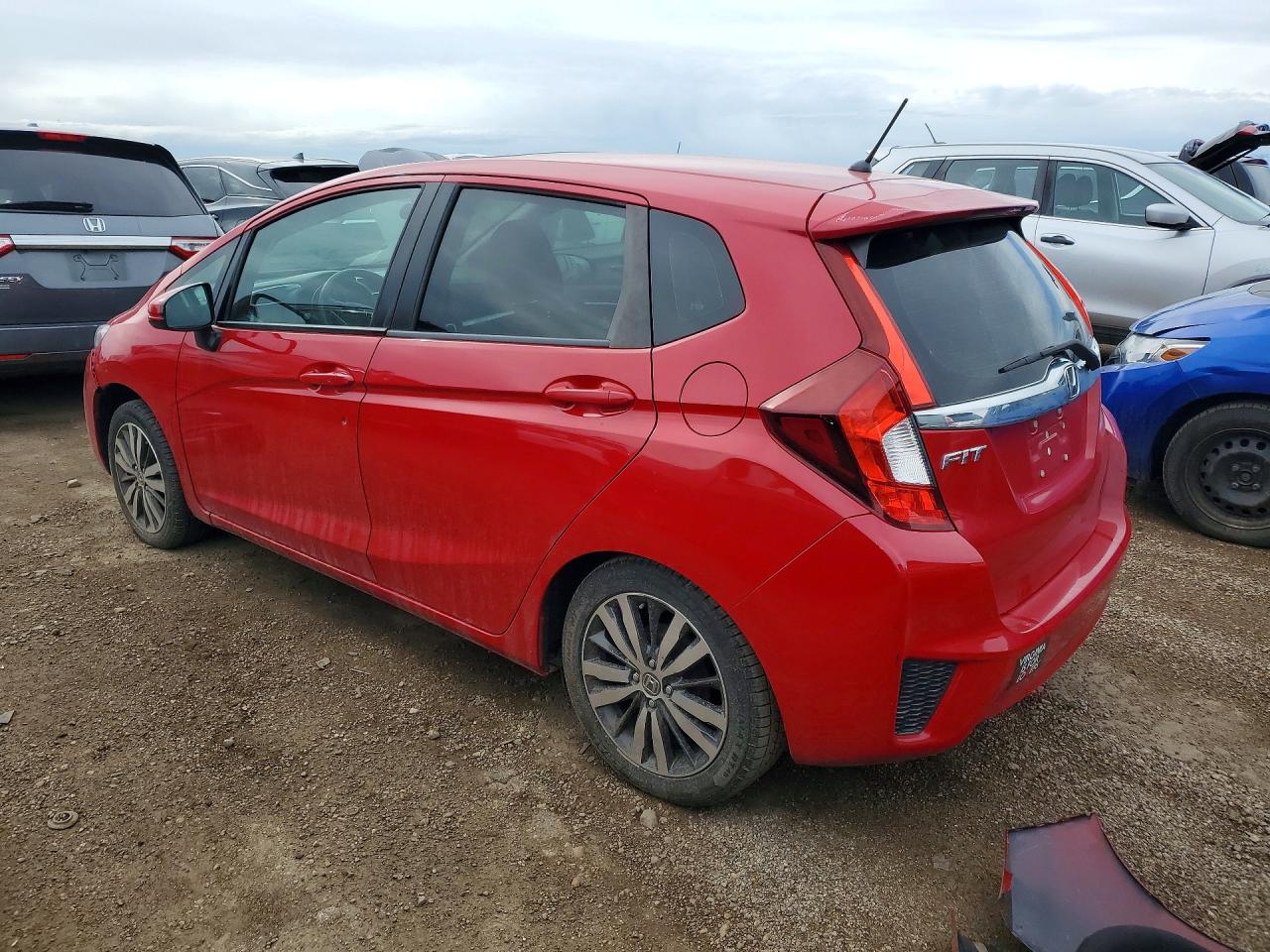 2015 Honda Fit Ex Red vin: 3HGGK5H82FM761264