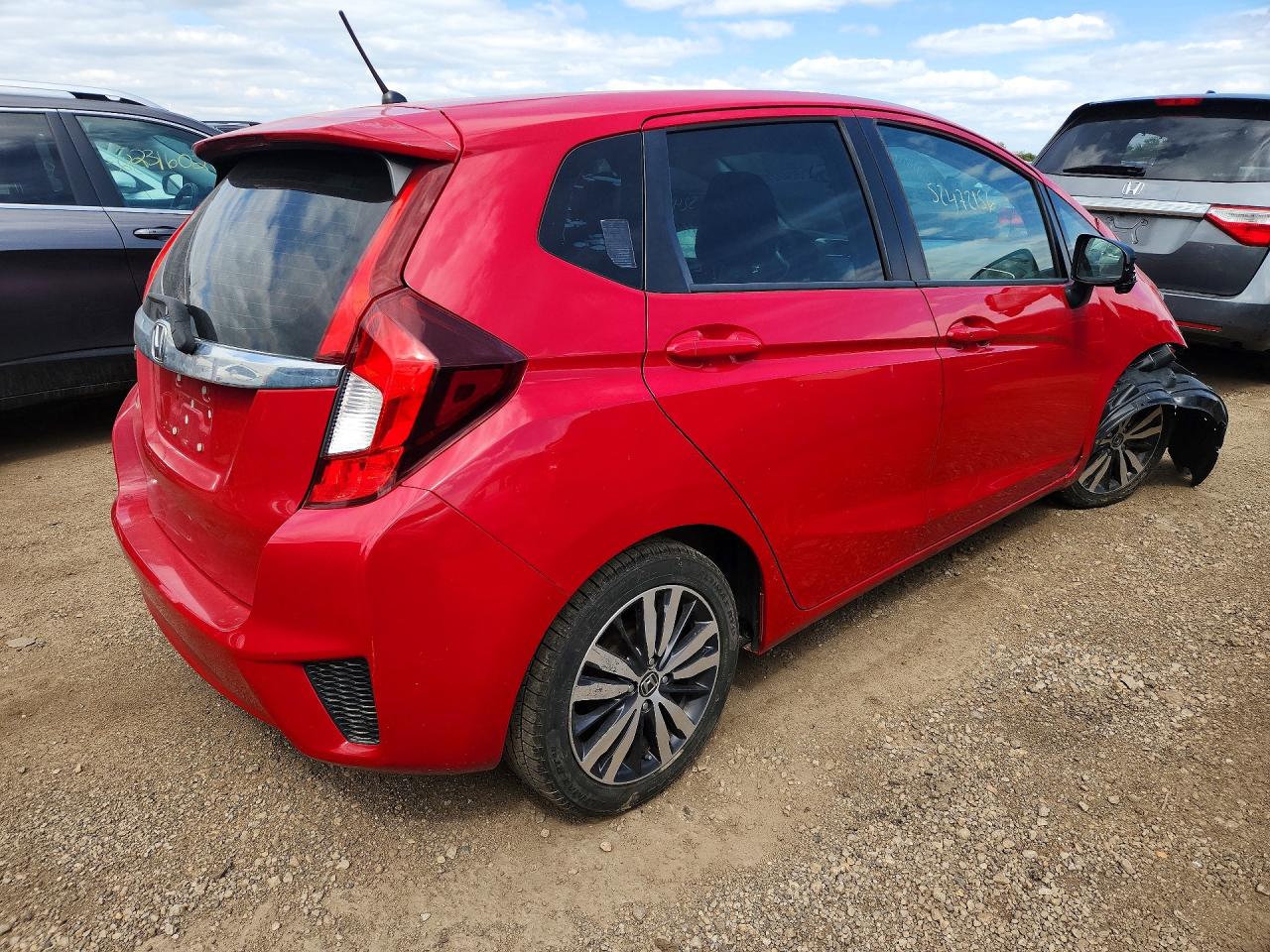 2015 Honda Fit Ex Red vin: 3HGGK5H82FM761264