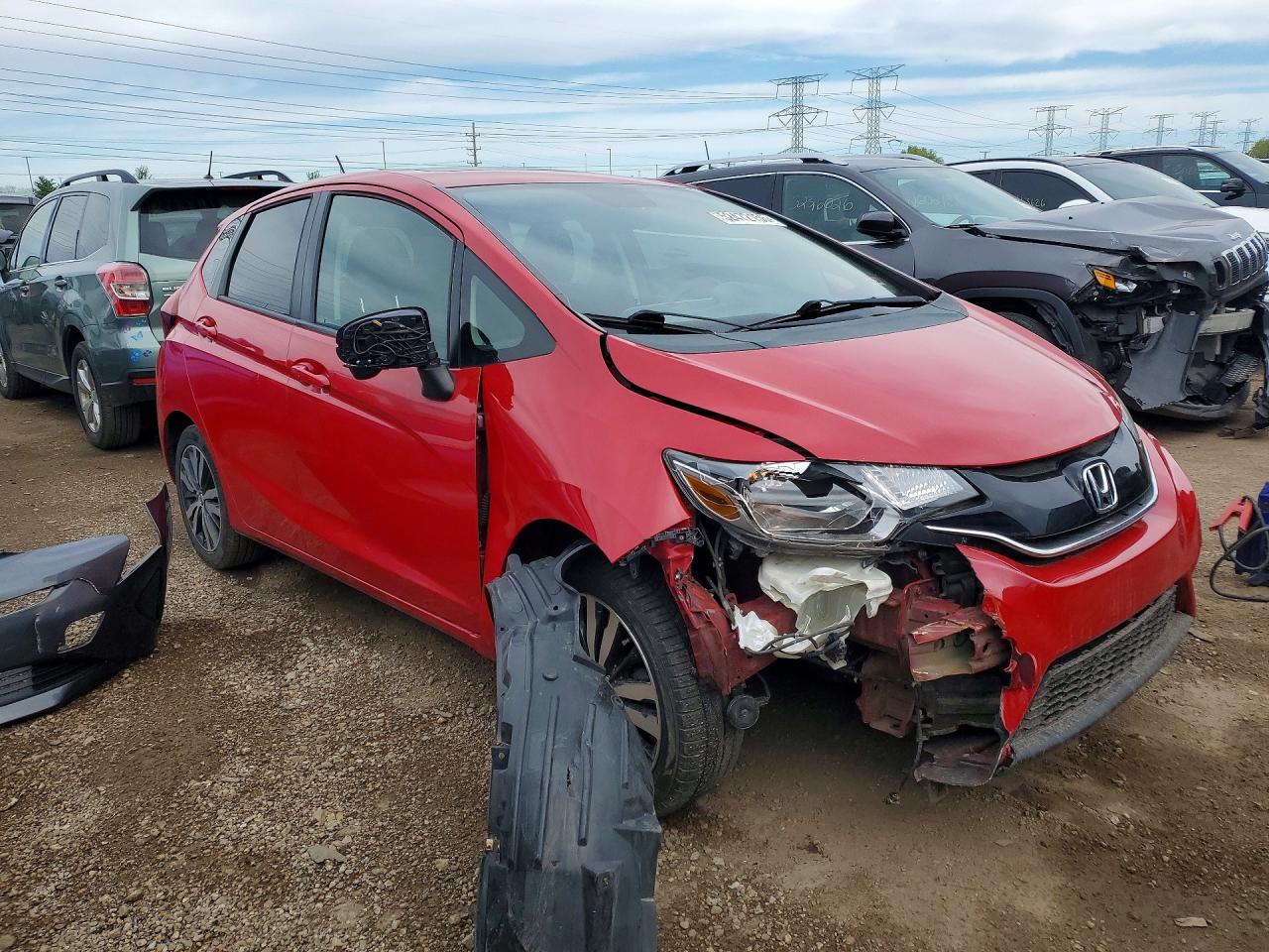 2015 Honda Fit Ex Red vin: 3HGGK5H82FM761264