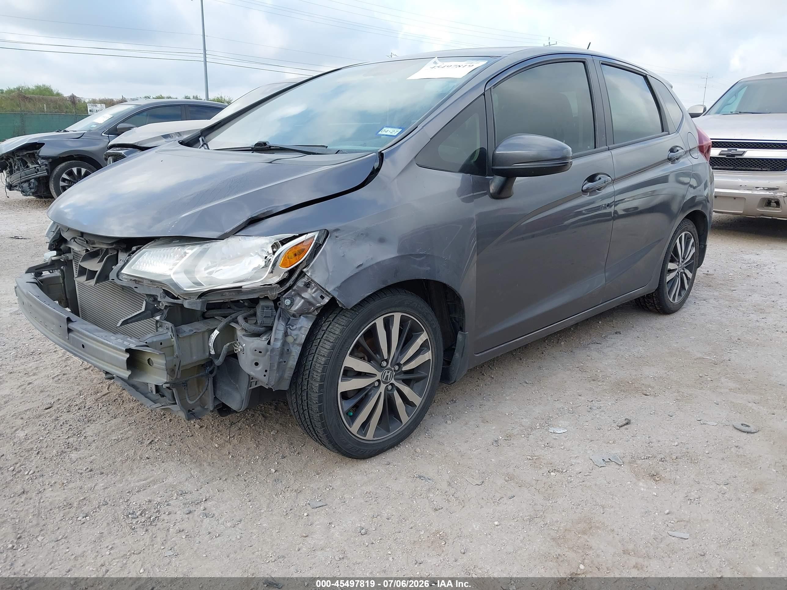 2015 Honda Fit Ex/ex-l Gray vin: 3HGGK5H82FM762754