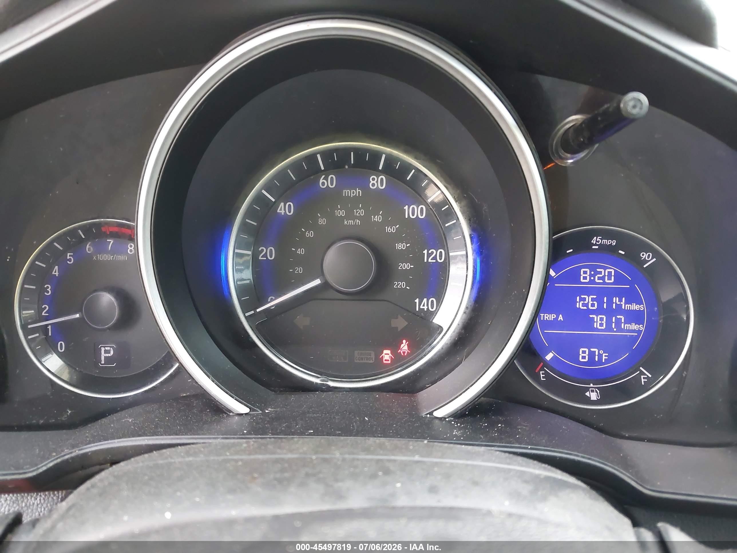 2015 Honda Fit Ex/ex-l Gray vin: 3HGGK5H82FM762754