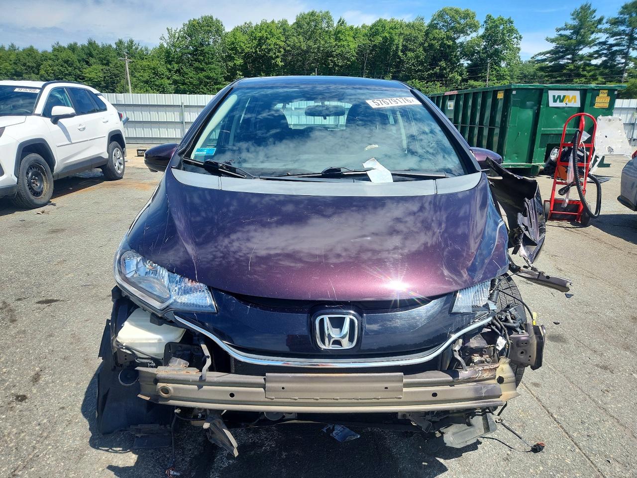 2015 Honda Fit Ex Purple vin: 3HGGK5H82FM766786