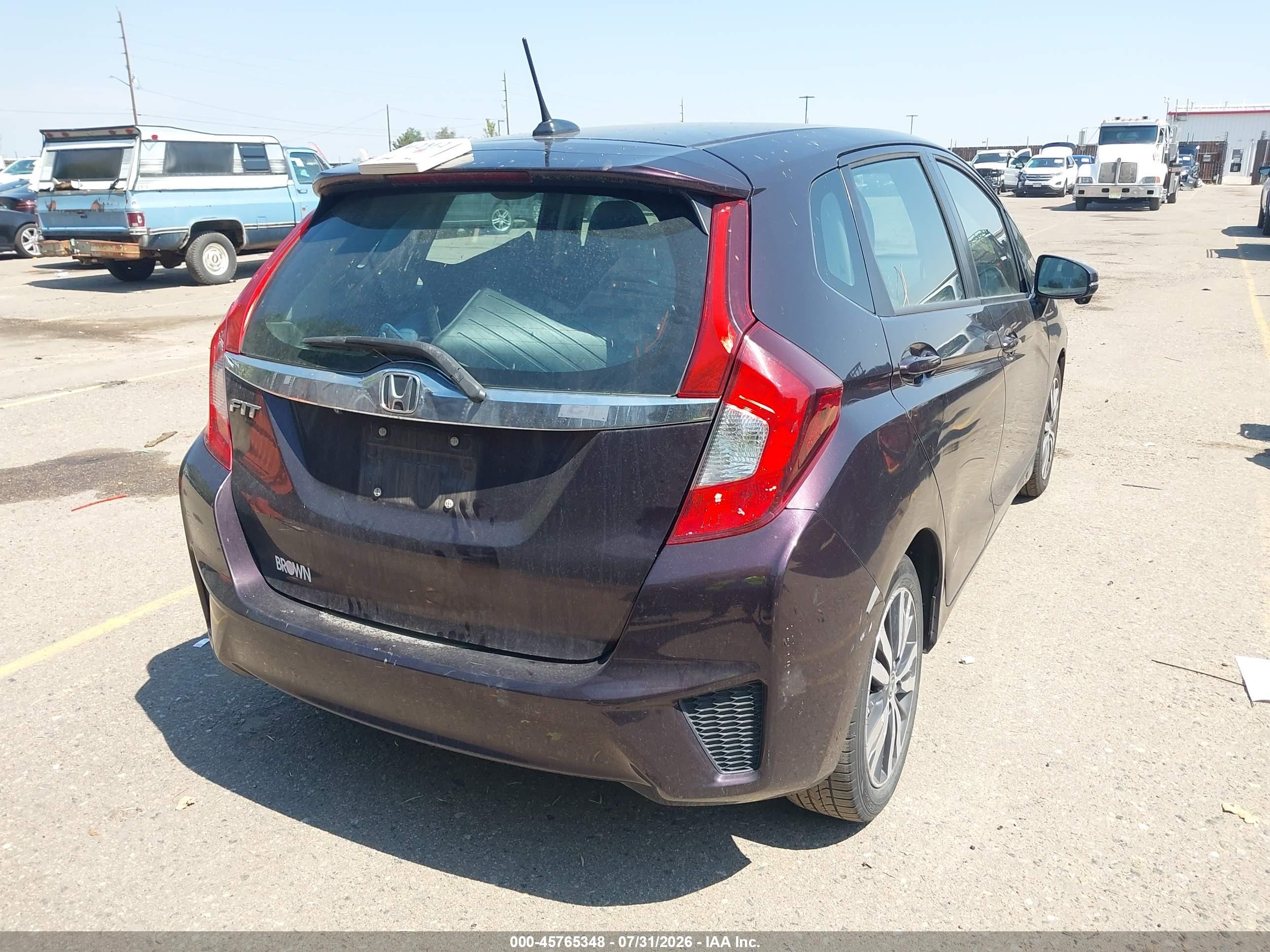2015 Honda Fit Ex/exl Black vin: 3HGGK5H82FM710945