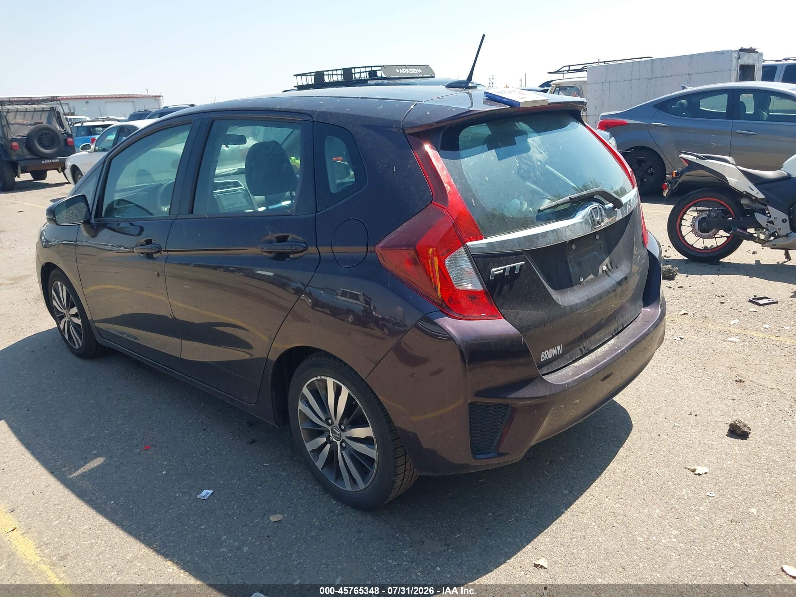 2015 Honda Fit Ex/exl Black vin: 3HGGK5H82FM710945
