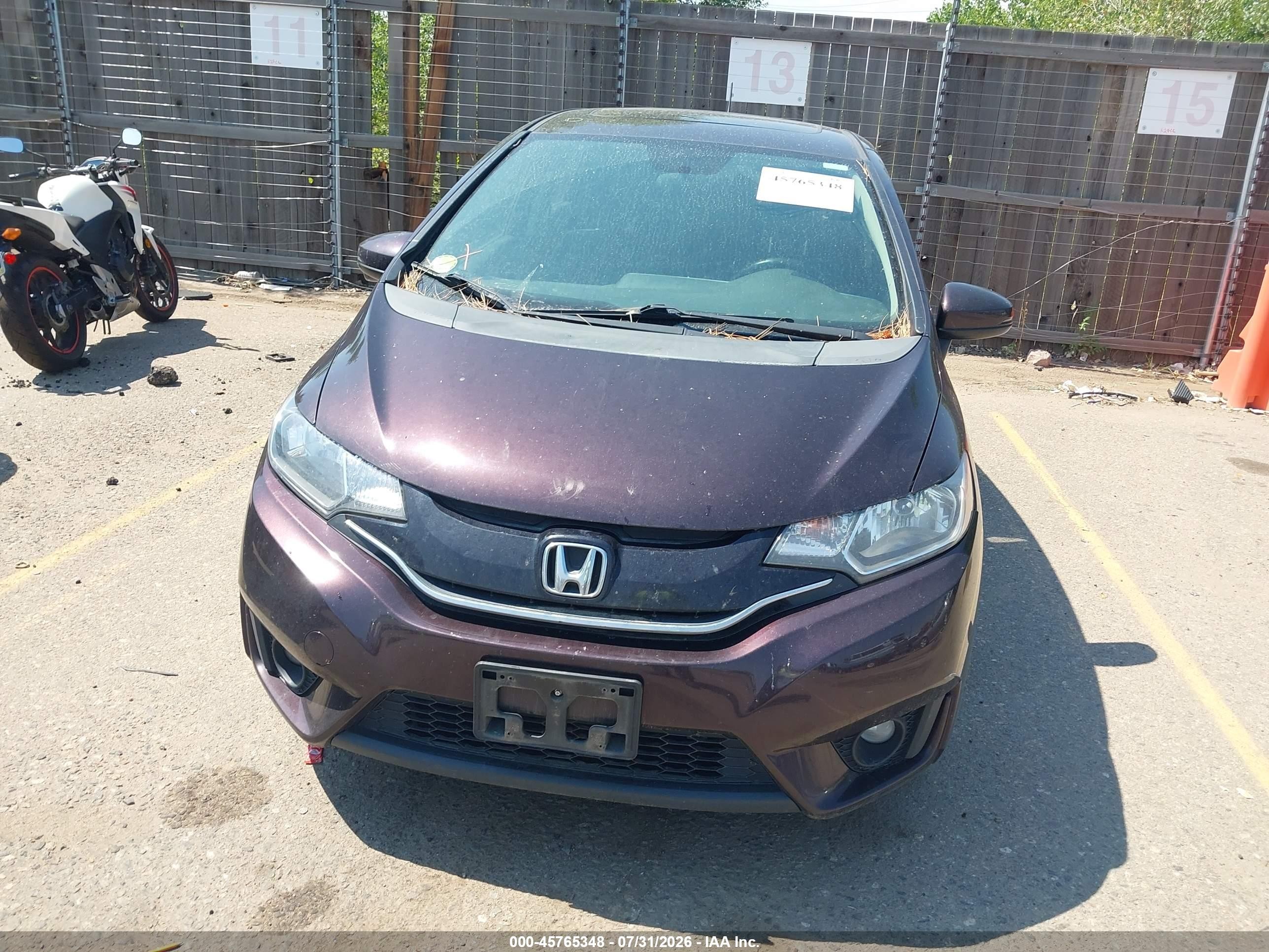 2015 Honda Fit Ex/exl Black vin: 3HGGK5H82FM710945