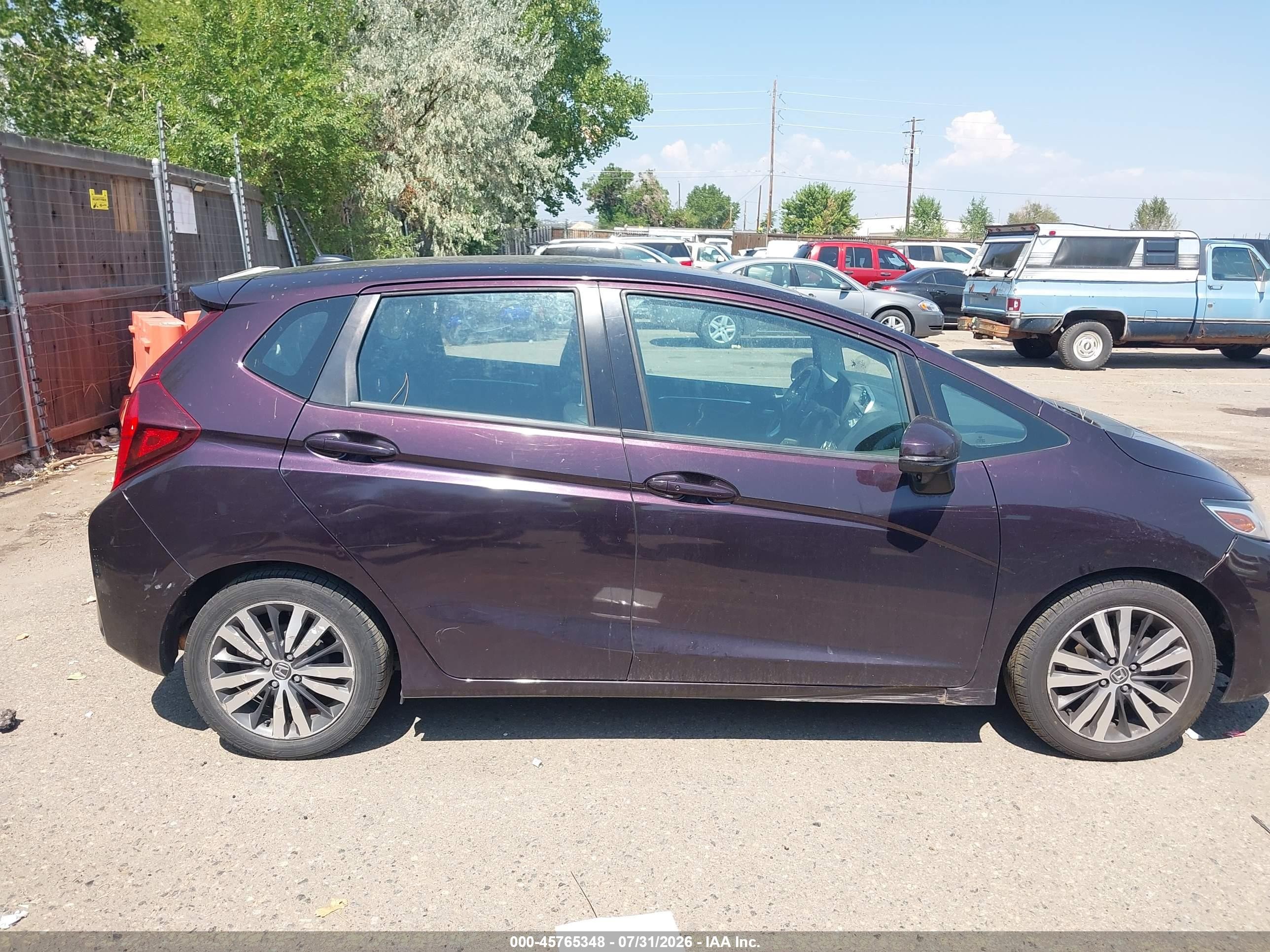 2015 Honda Fit Ex/exl Black vin: 3HGGK5H82FM710945