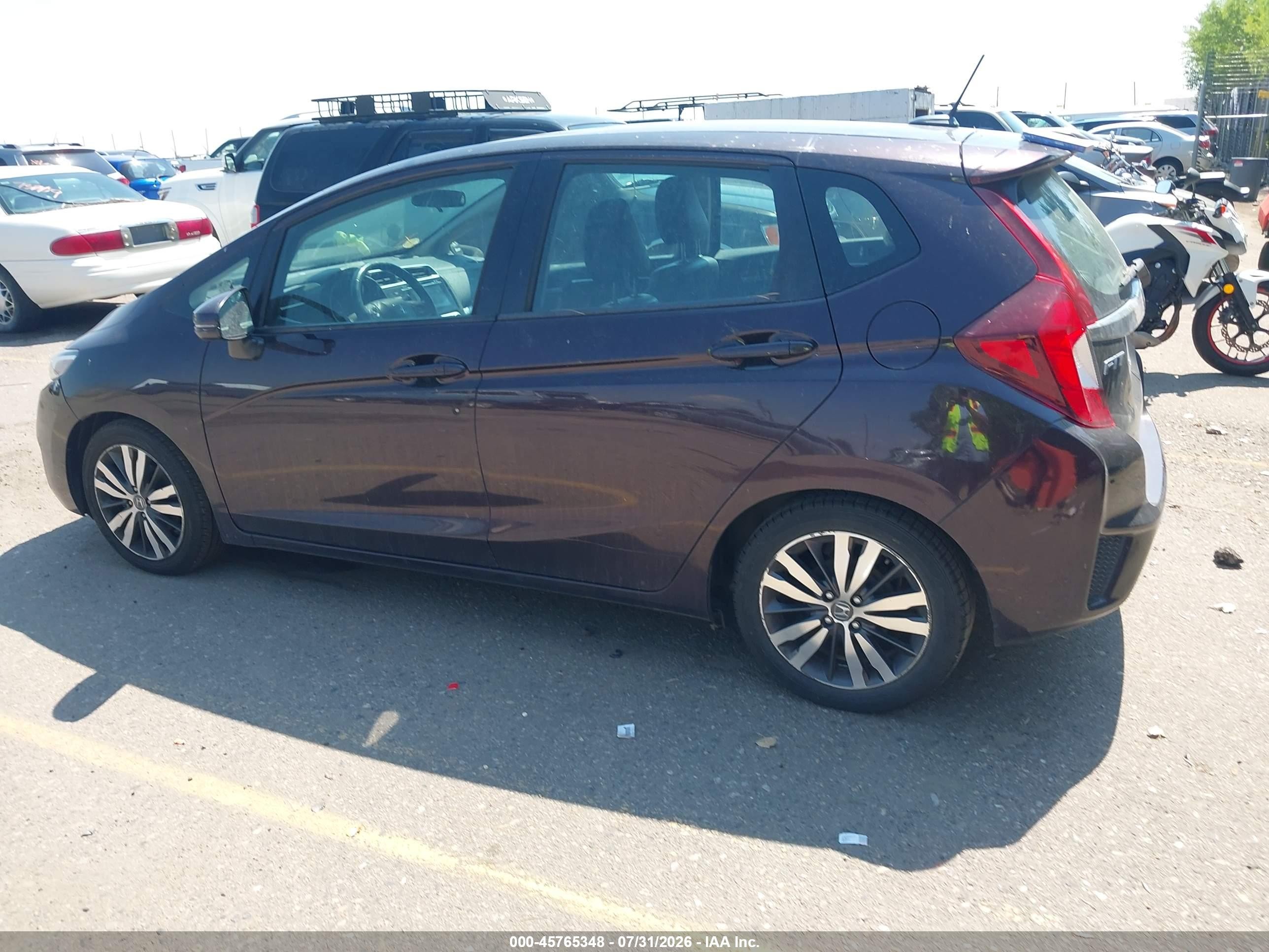2015 Honda Fit Ex/exl Black vin: 3HGGK5H82FM710945