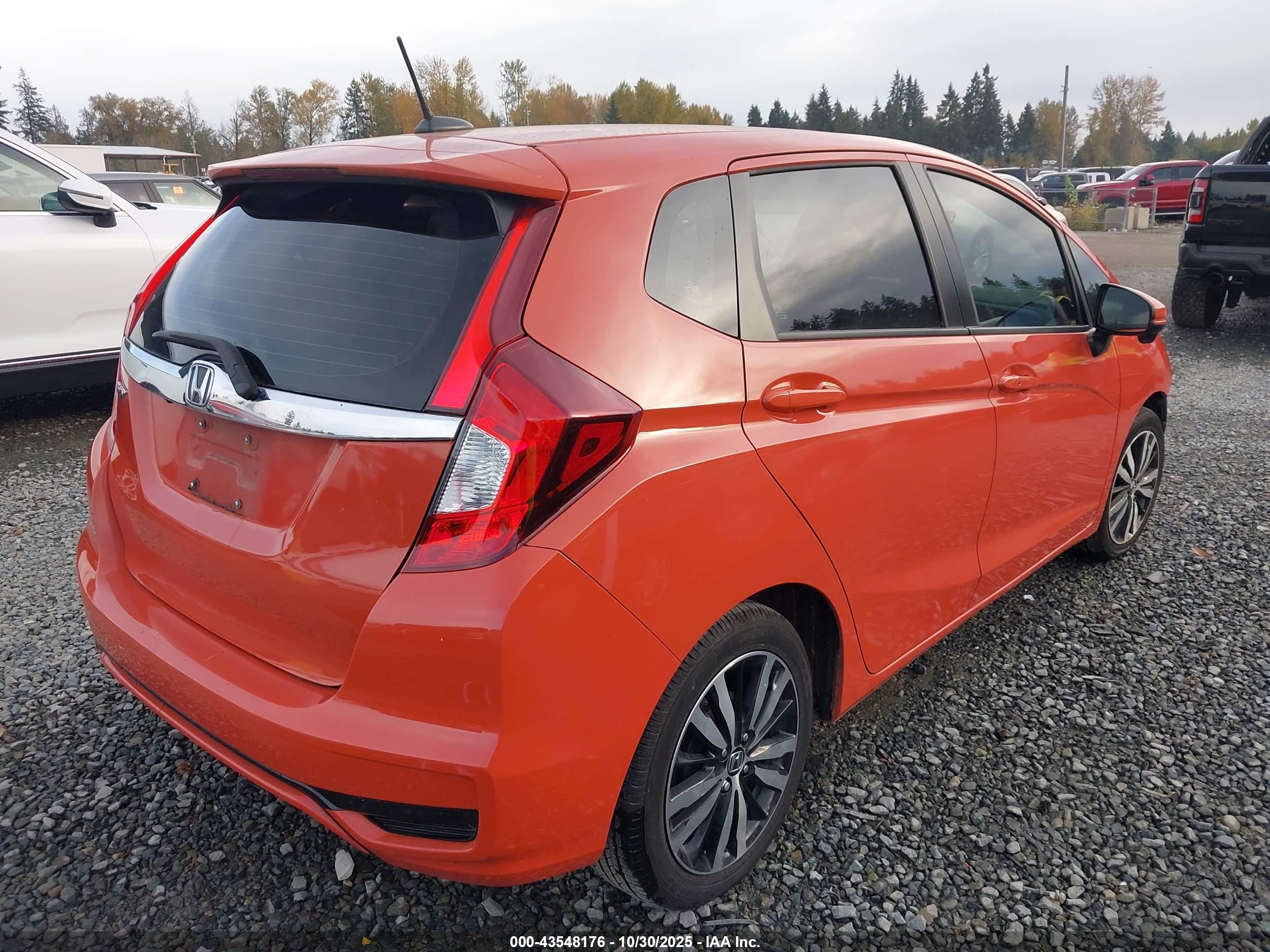 2020 Honda Fit Ex Orange vin: 3HGGK5H82LM713565
