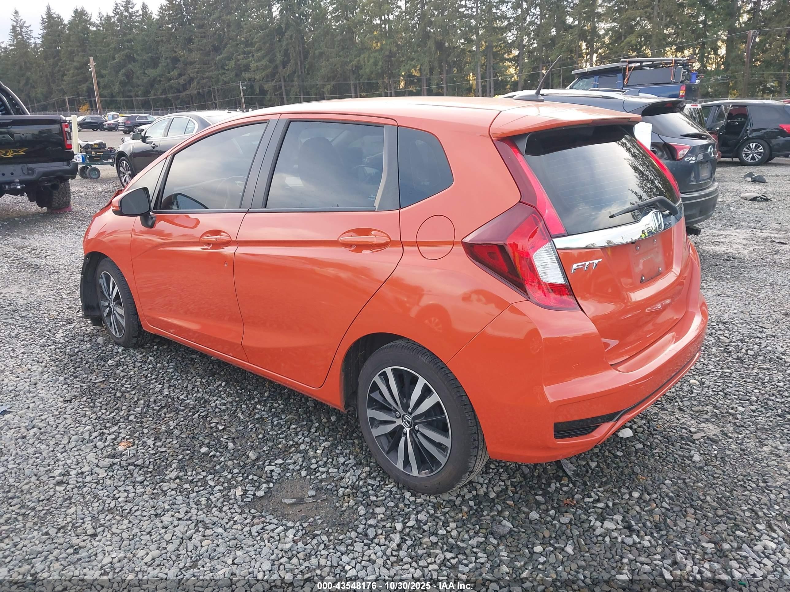 2020 Honda Fit Ex Orange vin: 3HGGK5H82LM713565