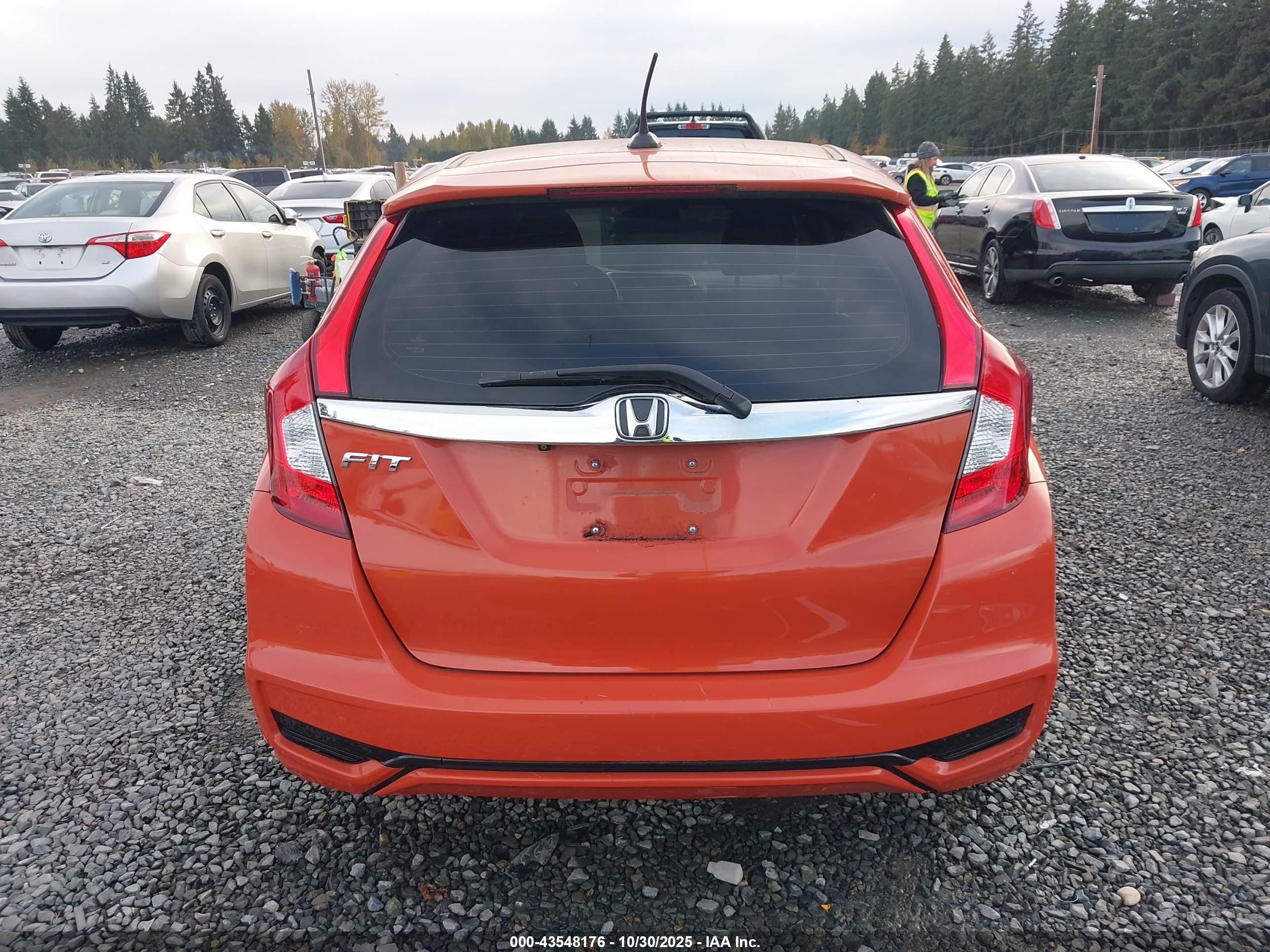 2020 Honda Fit Ex Orange vin: 3HGGK5H82LM713565