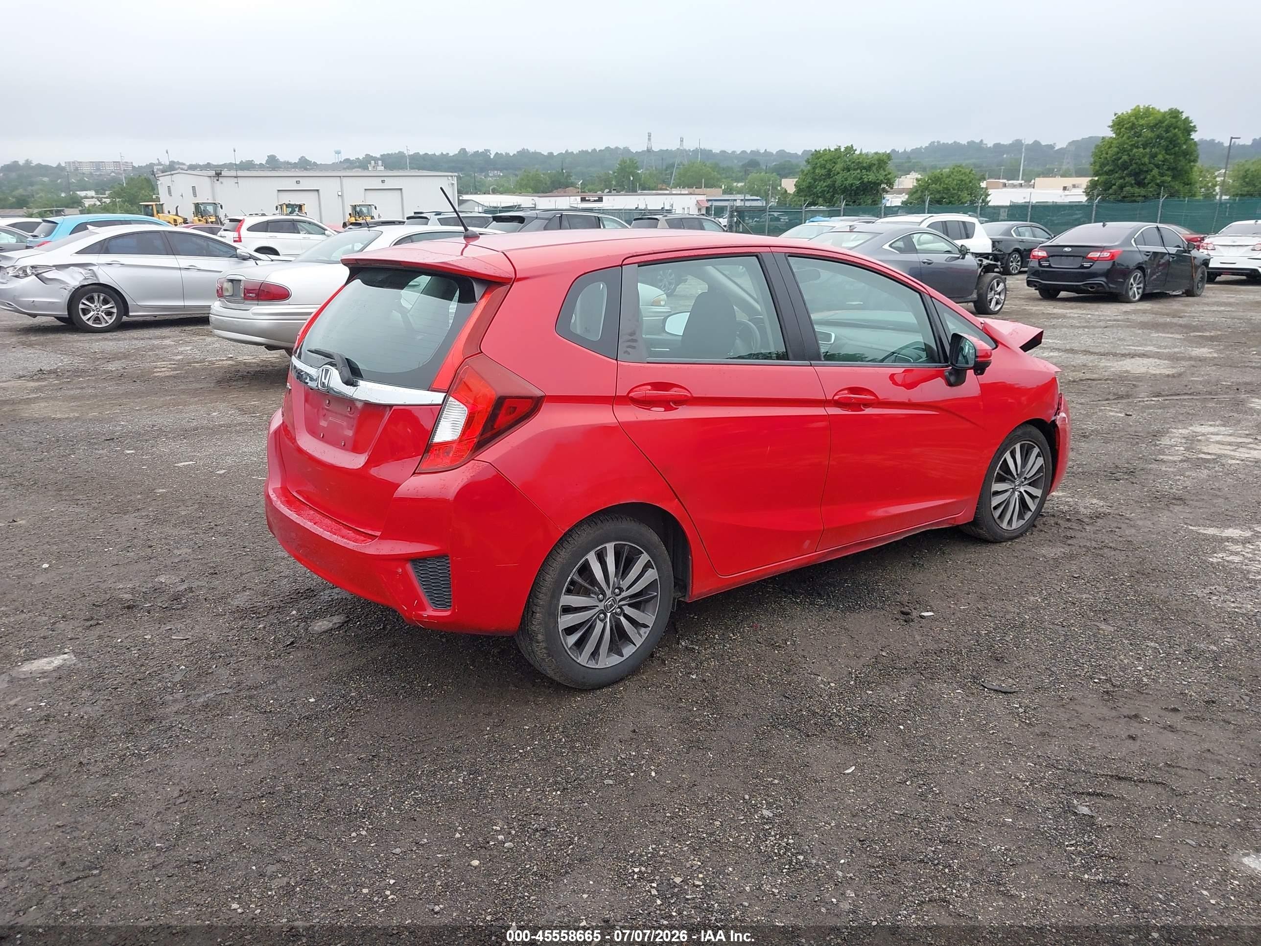 2015 Honda Fit Ex/ex-l Красный vin: 3HGGK5H83FM702739