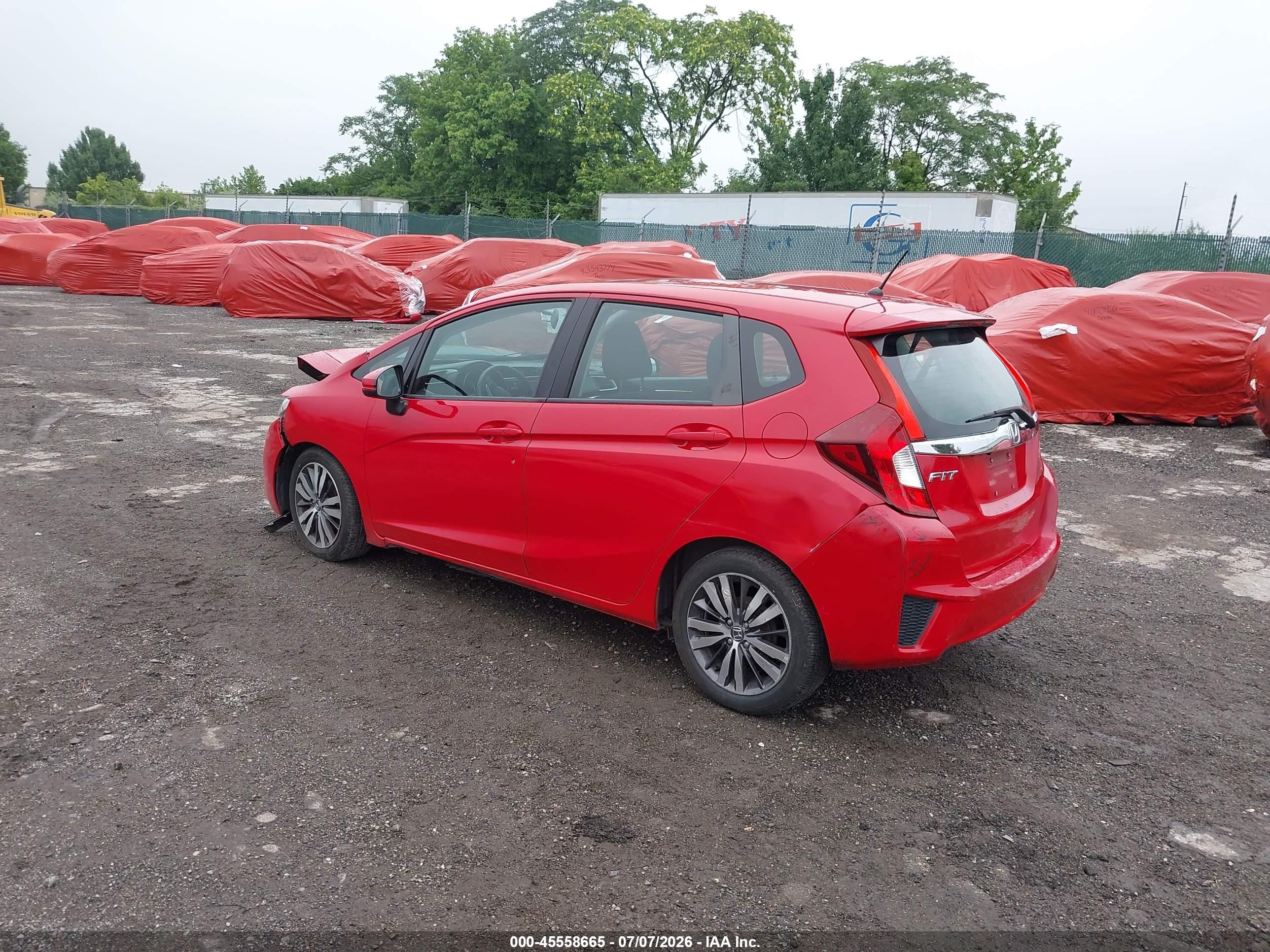 2015 Honda Fit Ex/ex-l Красный vin: 3HGGK5H83FM702739