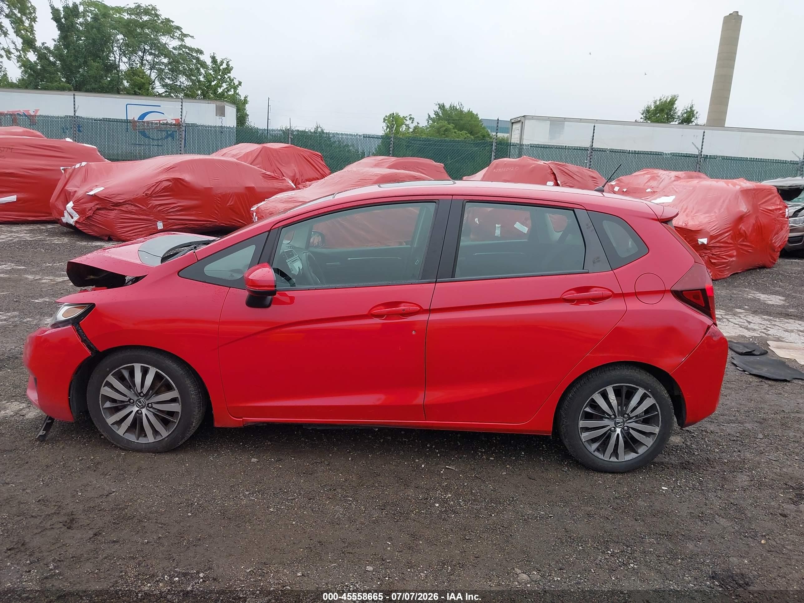 2015 Honda Fit Ex/ex-l Красный vin: 3HGGK5H83FM702739