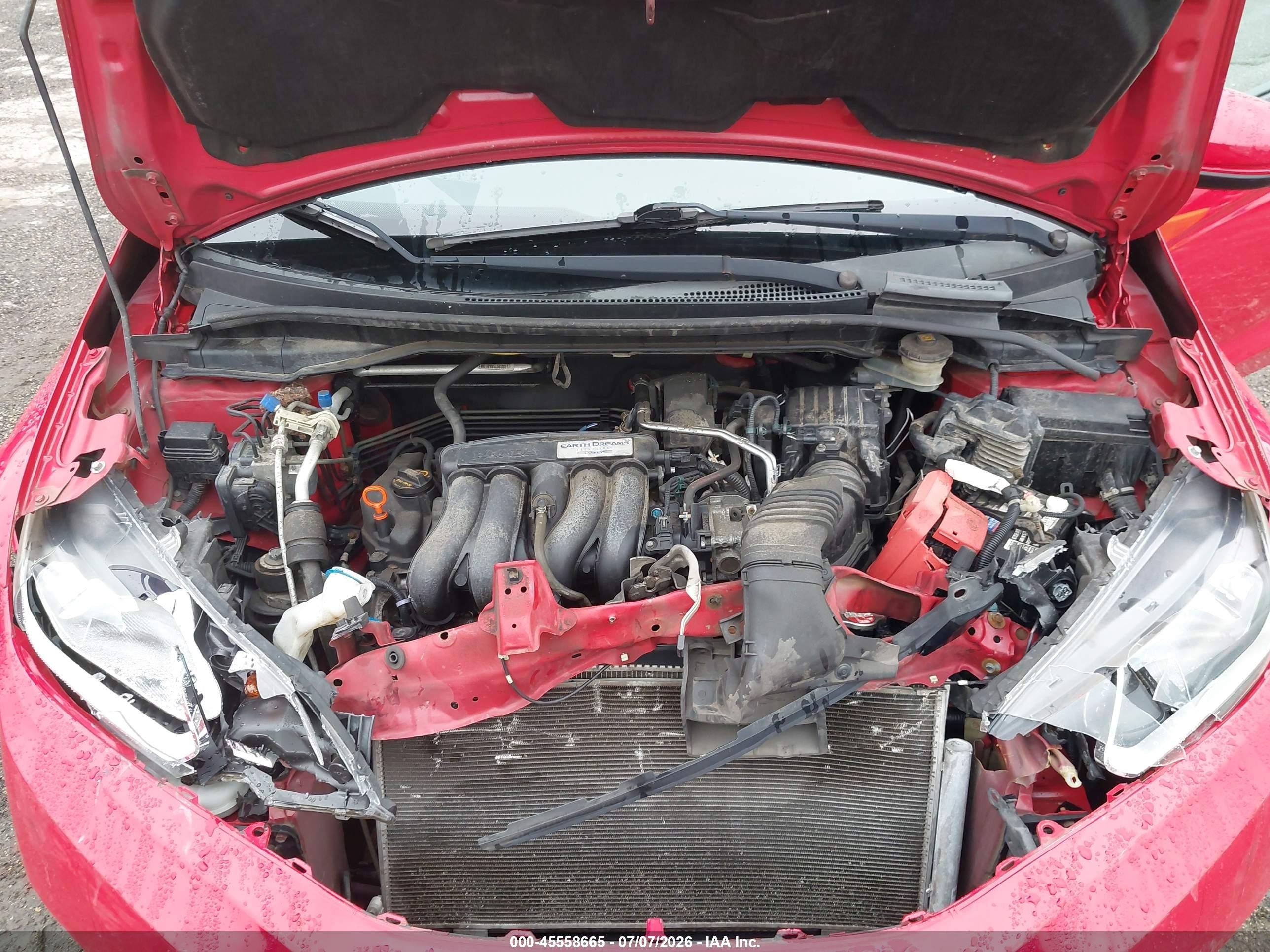2015 Honda Fit Ex/ex-l Красный vin: 3HGGK5H83FM702739