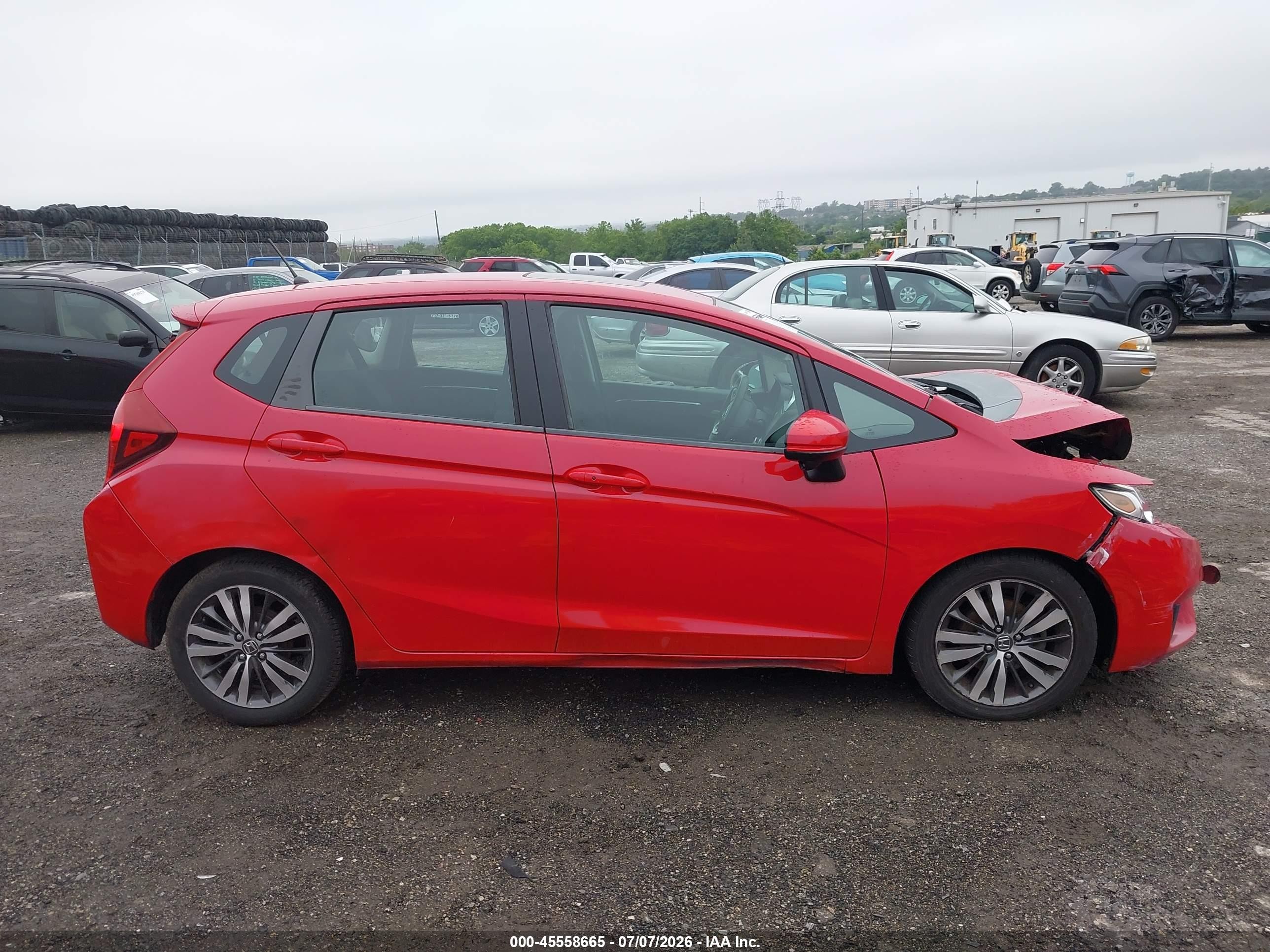 2015 Honda Fit Ex/ex-l Красный vin: 3HGGK5H83FM702739