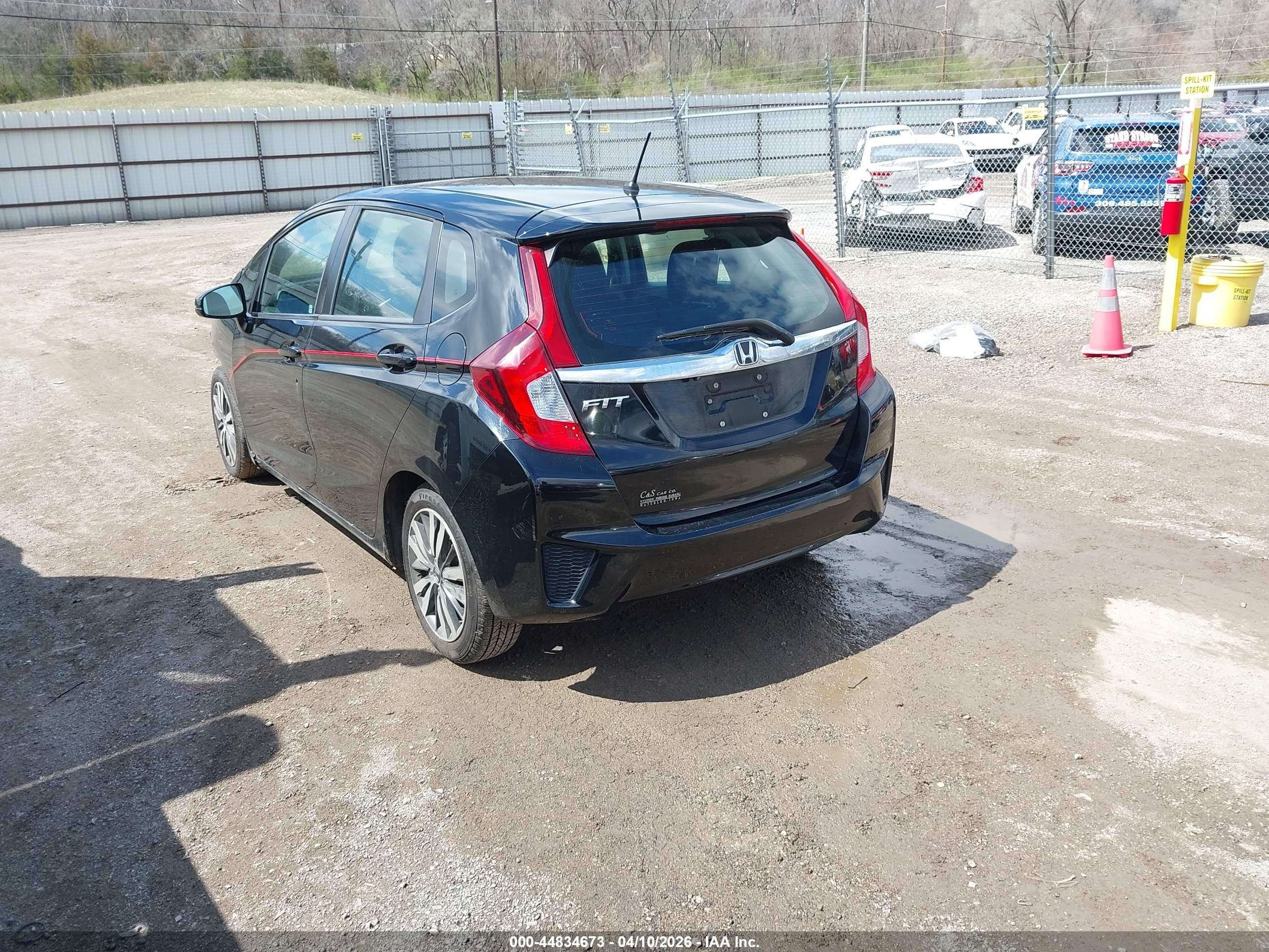 2015 Honda Fit Ex/ex-l Black vin: 3HGGK5H83FM702966