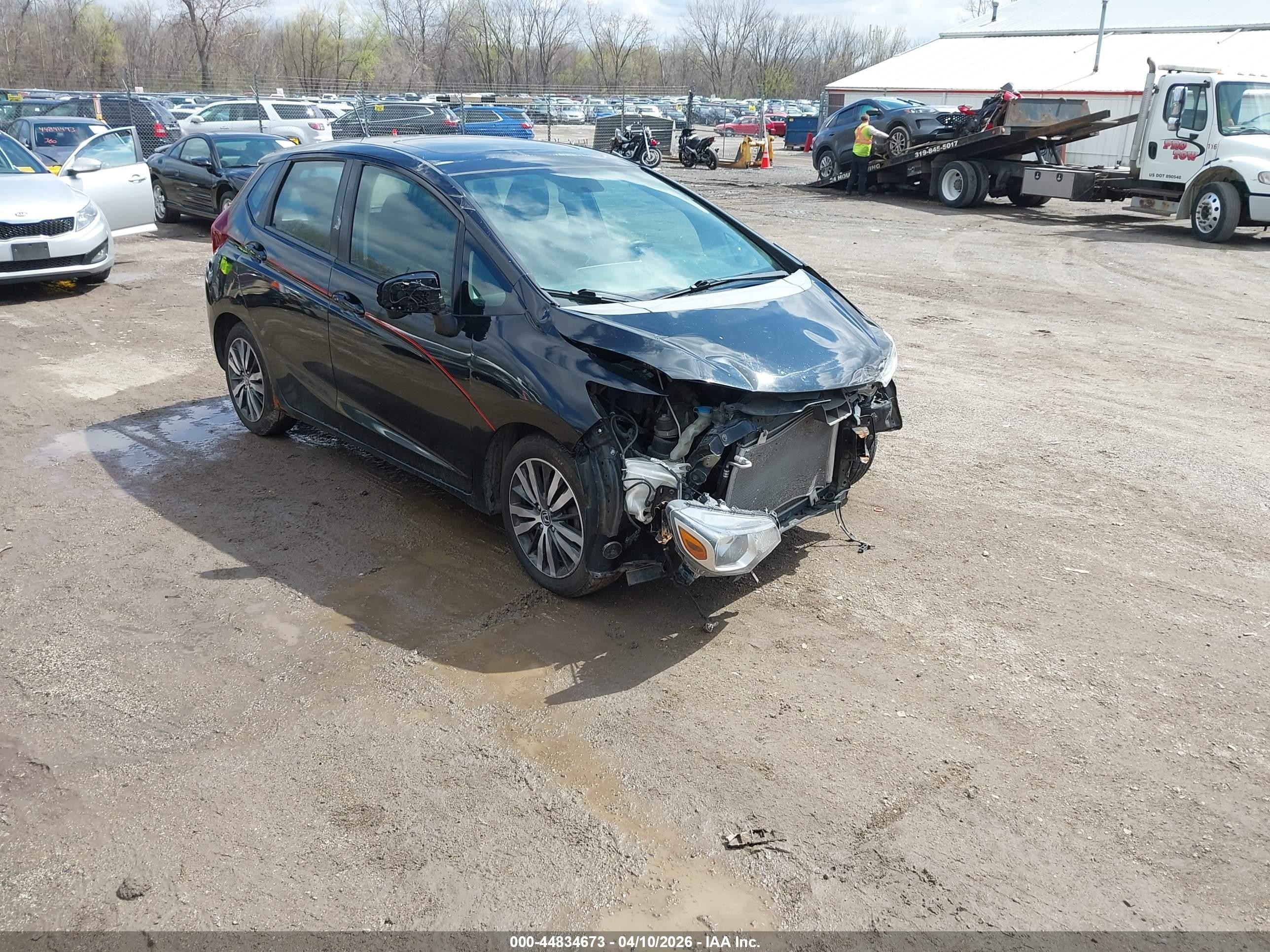 2015 Honda Fit Ex/ex-l Black vin: 3HGGK5H83FM702966