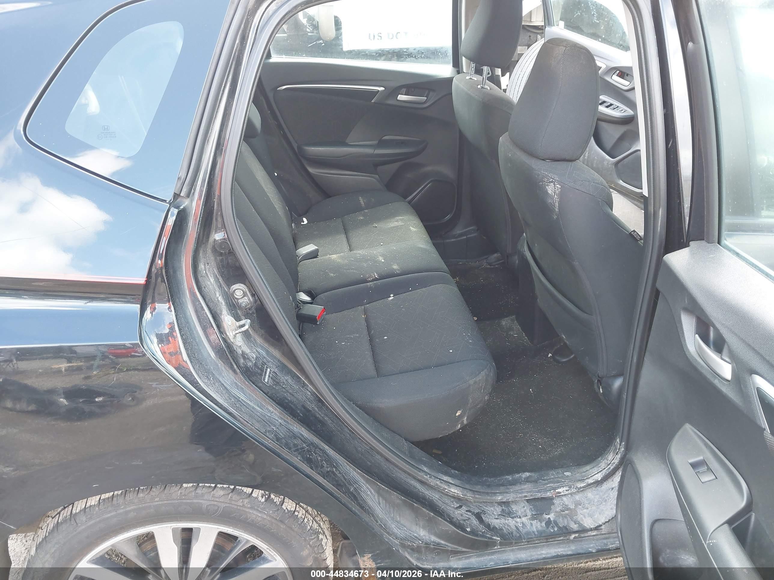 2015 Honda Fit Ex/ex-l Black vin: 3HGGK5H83FM702966