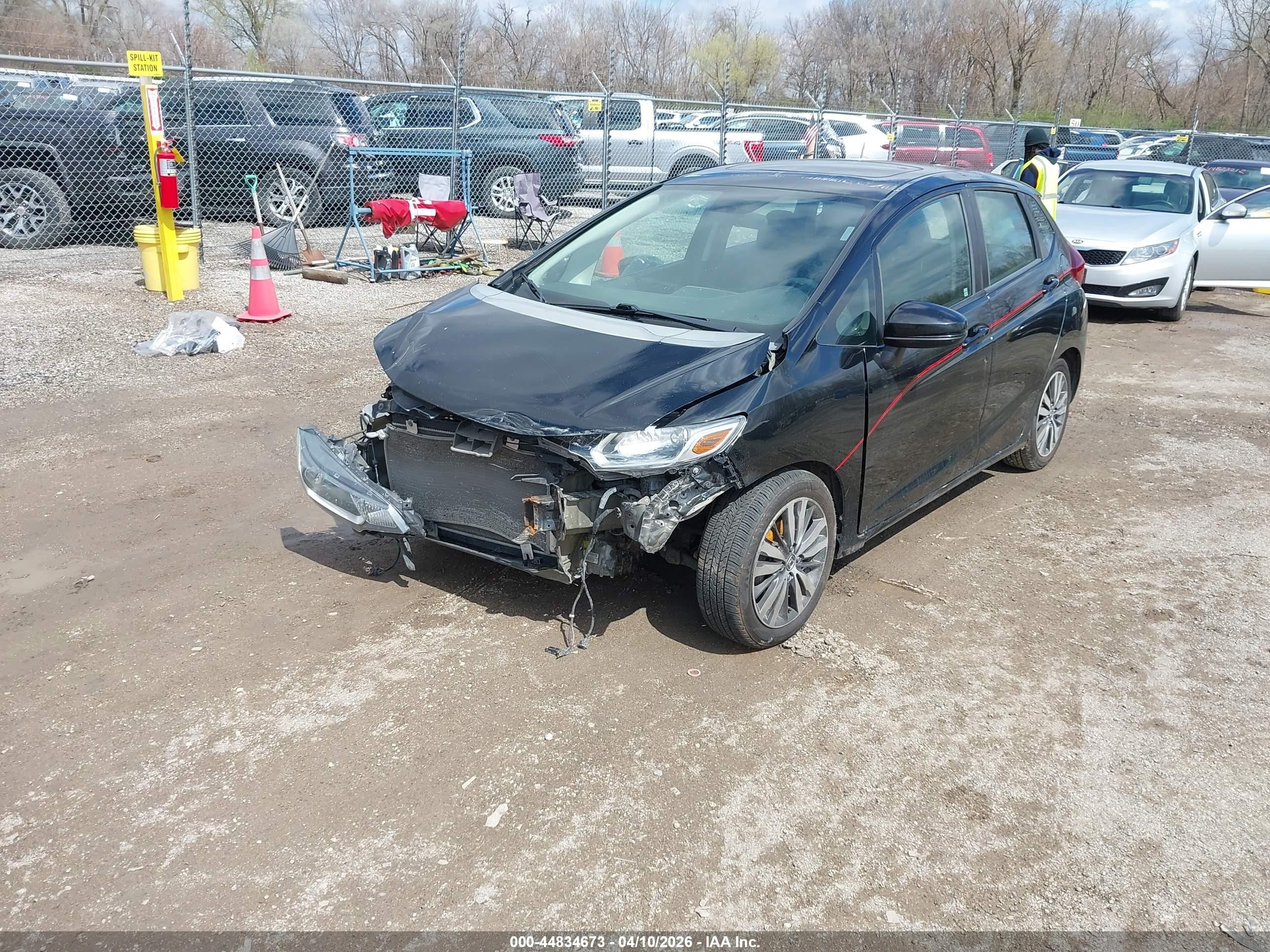 2015 Honda Fit Ex/ex-l Black vin: 3HGGK5H83FM702966