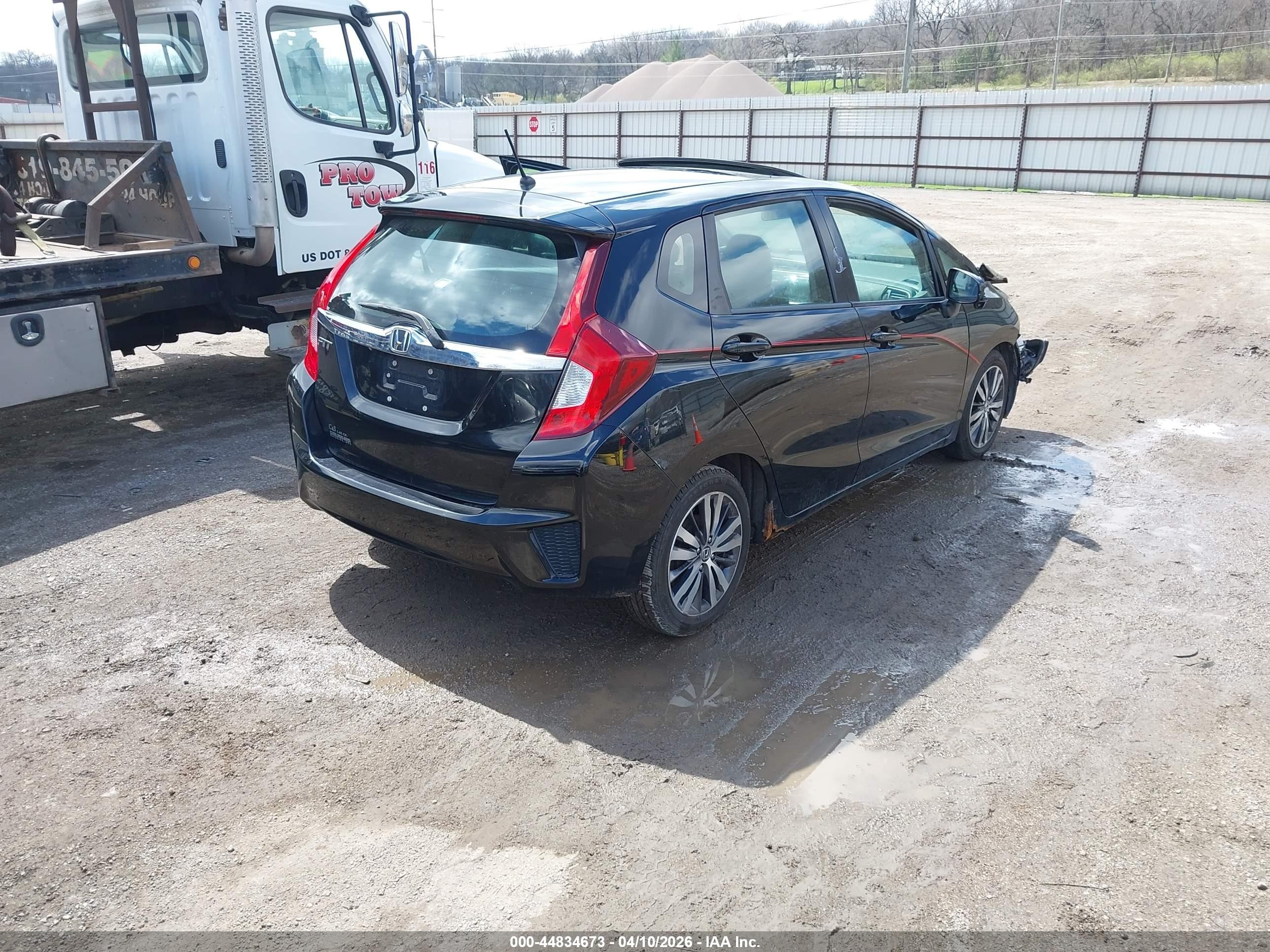 2015 Honda Fit Ex/ex-l Black vin: 3HGGK5H83FM702966