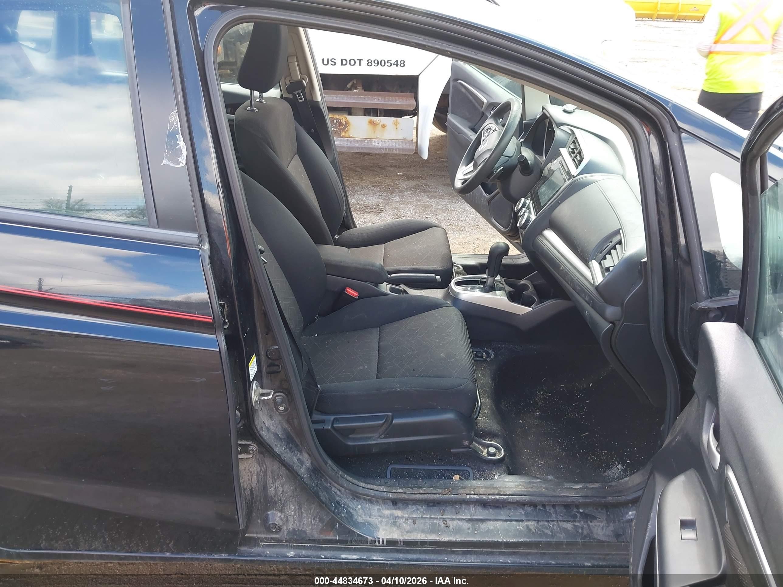 2015 Honda Fit Ex/ex-l Black vin: 3HGGK5H83FM702966