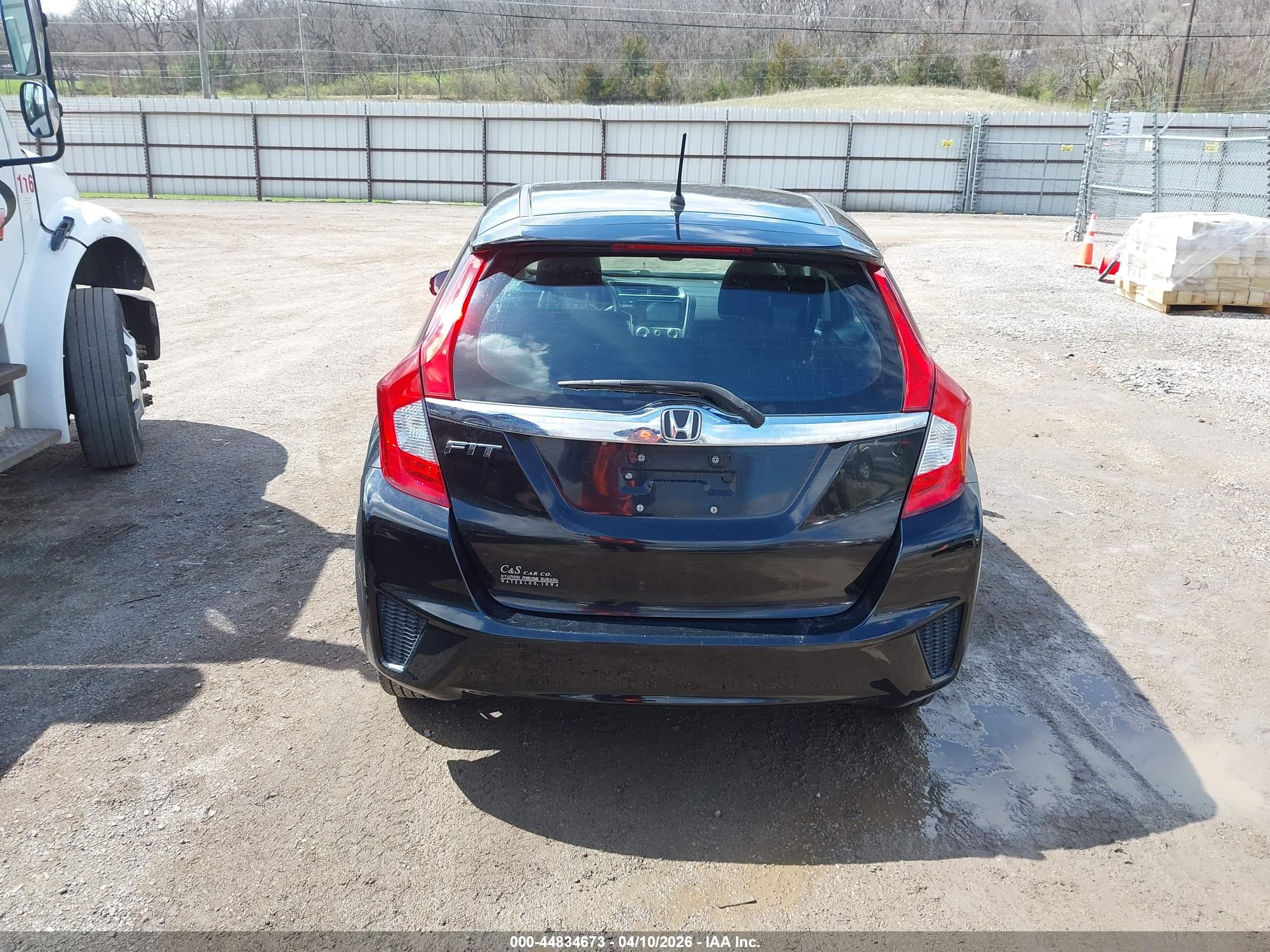 2015 Honda Fit Ex/ex-l Black vin: 3HGGK5H83FM702966