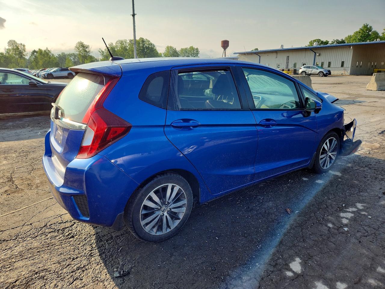 2015 Honda Fit Ex Blue vin: 3HGGK5H83FM710114