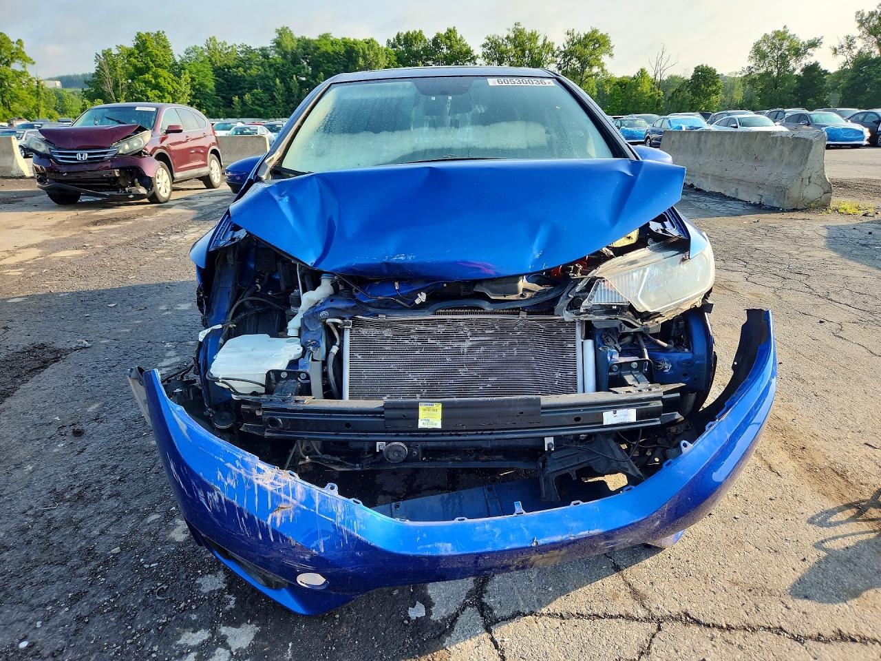 2015 Honda Fit Ex Blue vin: 3HGGK5H83FM710114