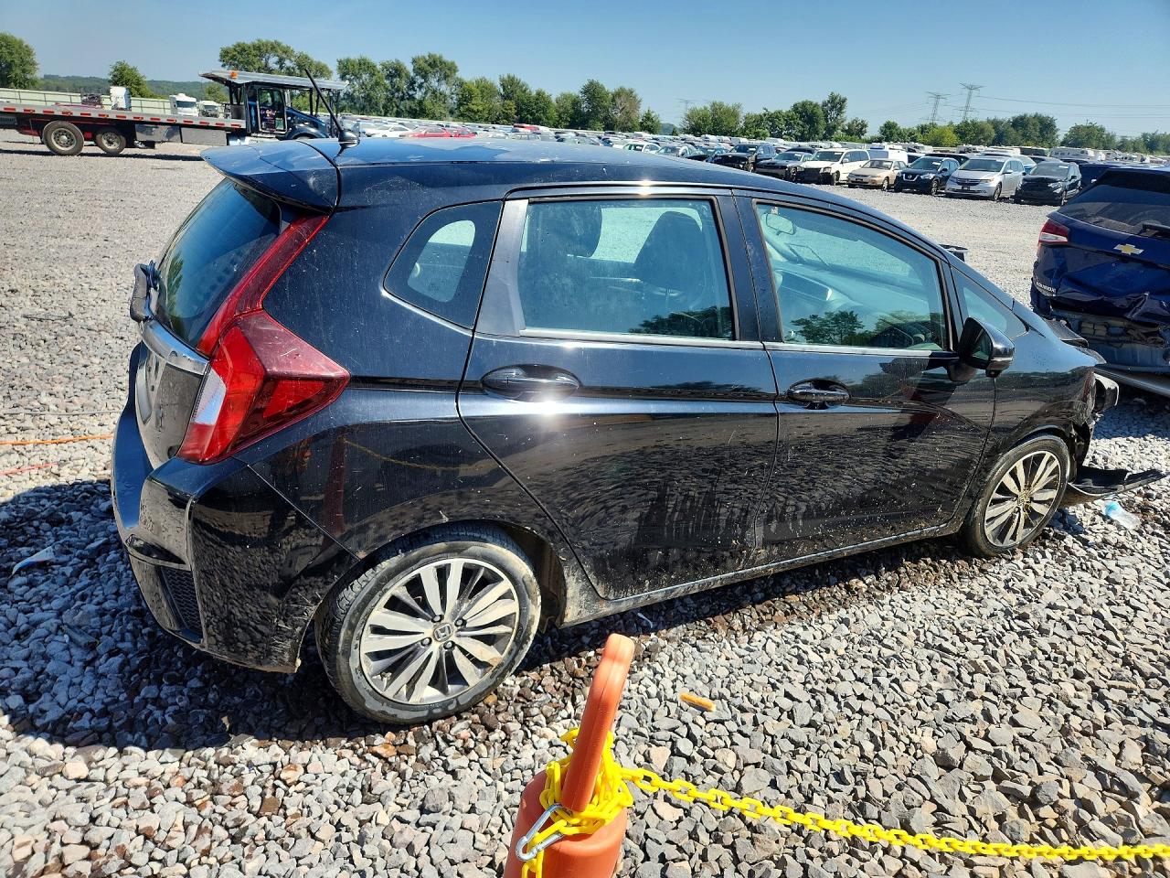 2015 Honda Fit Ex Черный vin: 3HGGK5H83FM722053
