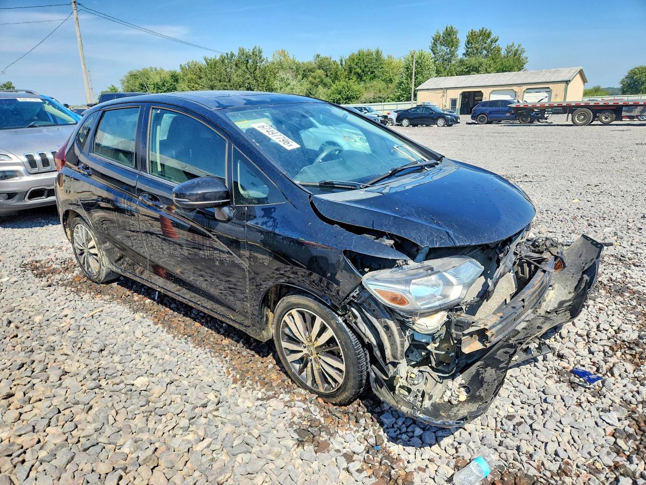 2015 Honda Fit Ex Черный vin: 3HGGK5H83FM722053
