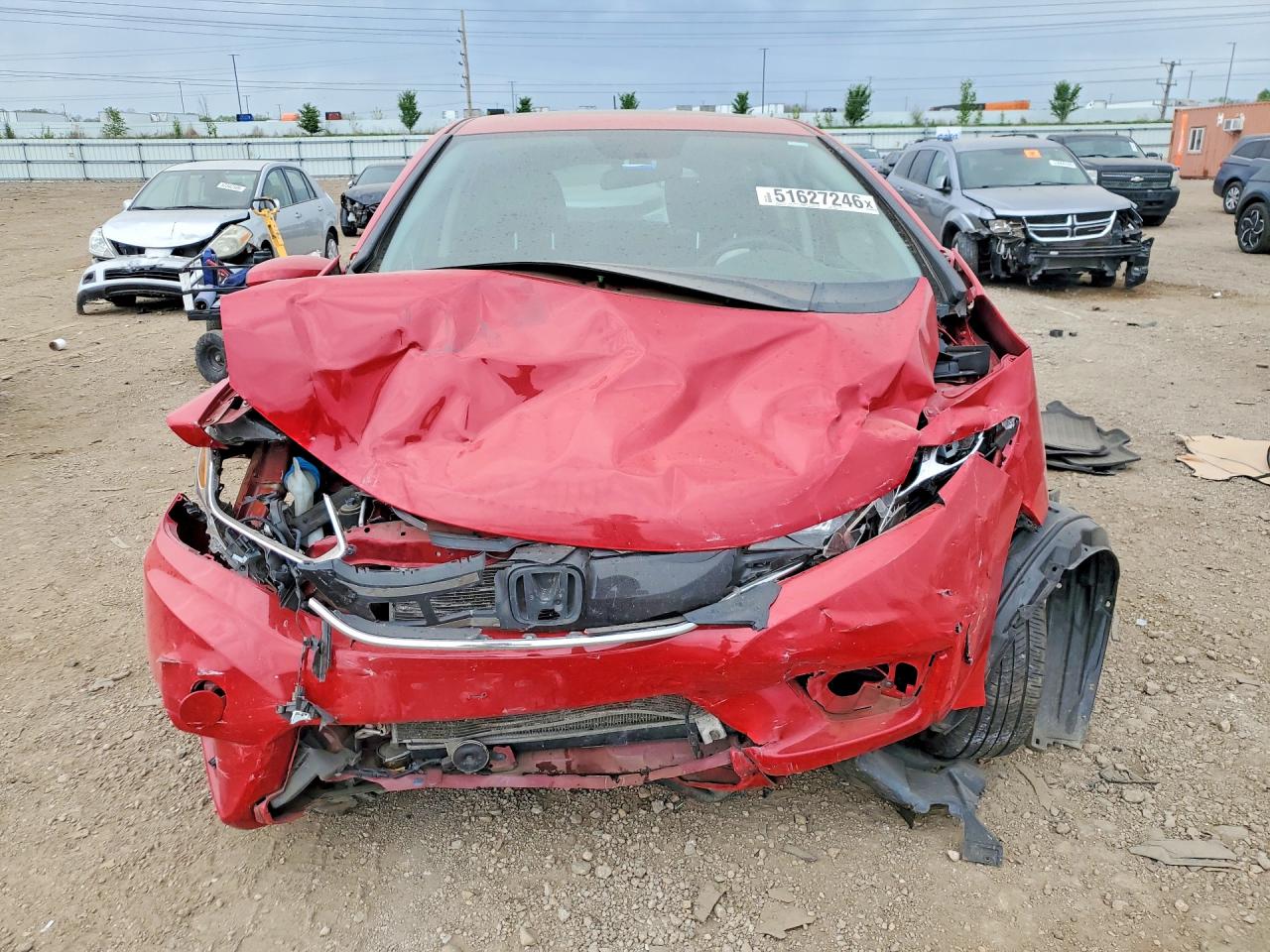 2015 Honda Fit Ex Red vin: 3HGGK5H83FM728886