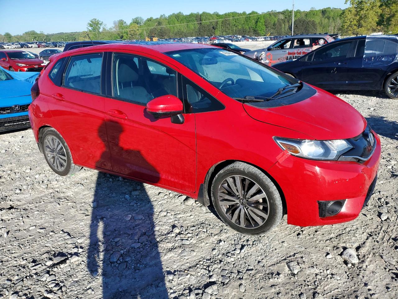 2015 Honda Fit Ex Красный vin: 3HGGK5H83FM729925
