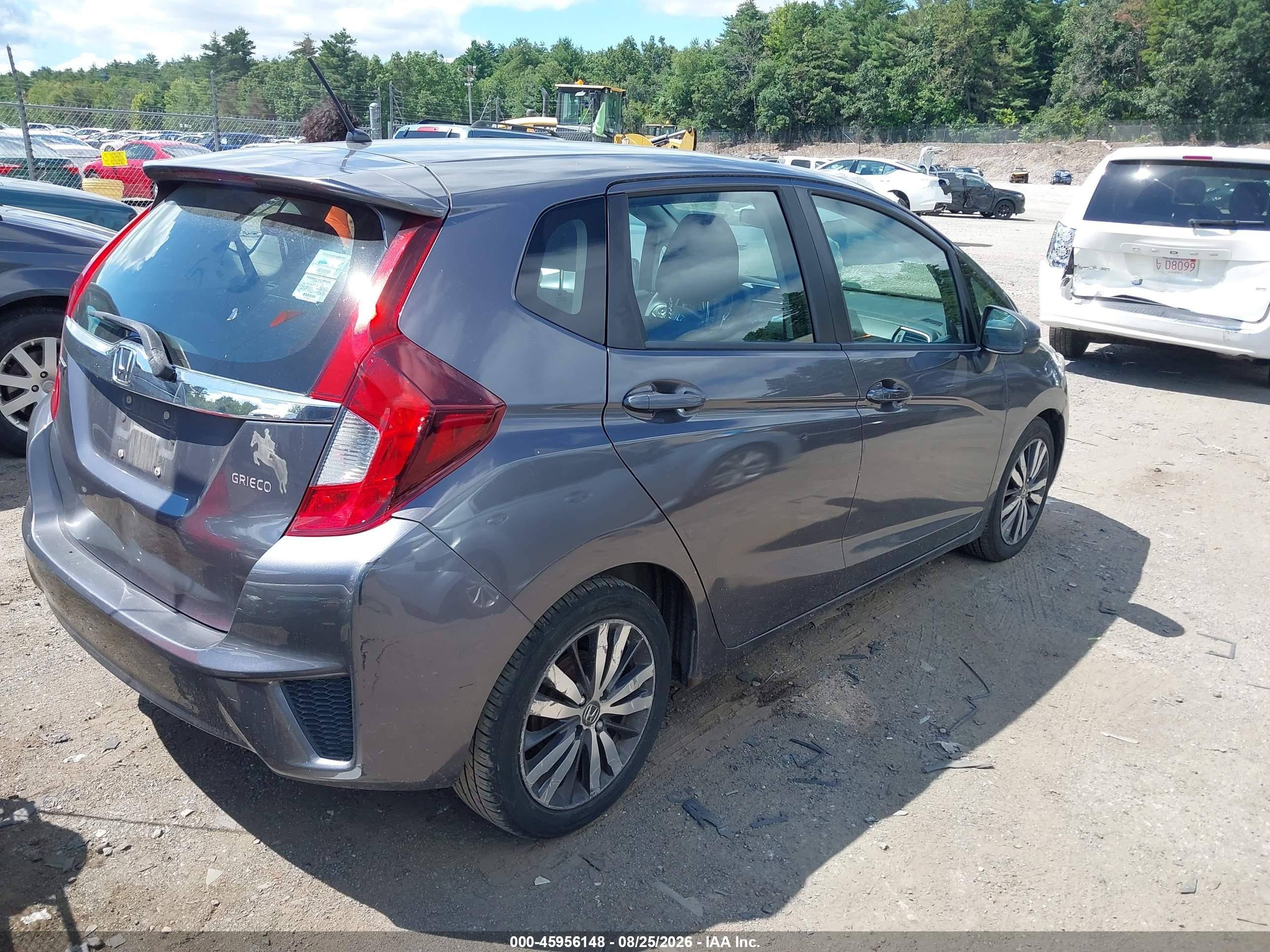 2015 Honda Fit Ex/ex-l Gray vin: 3HGGK5H83FM730038
