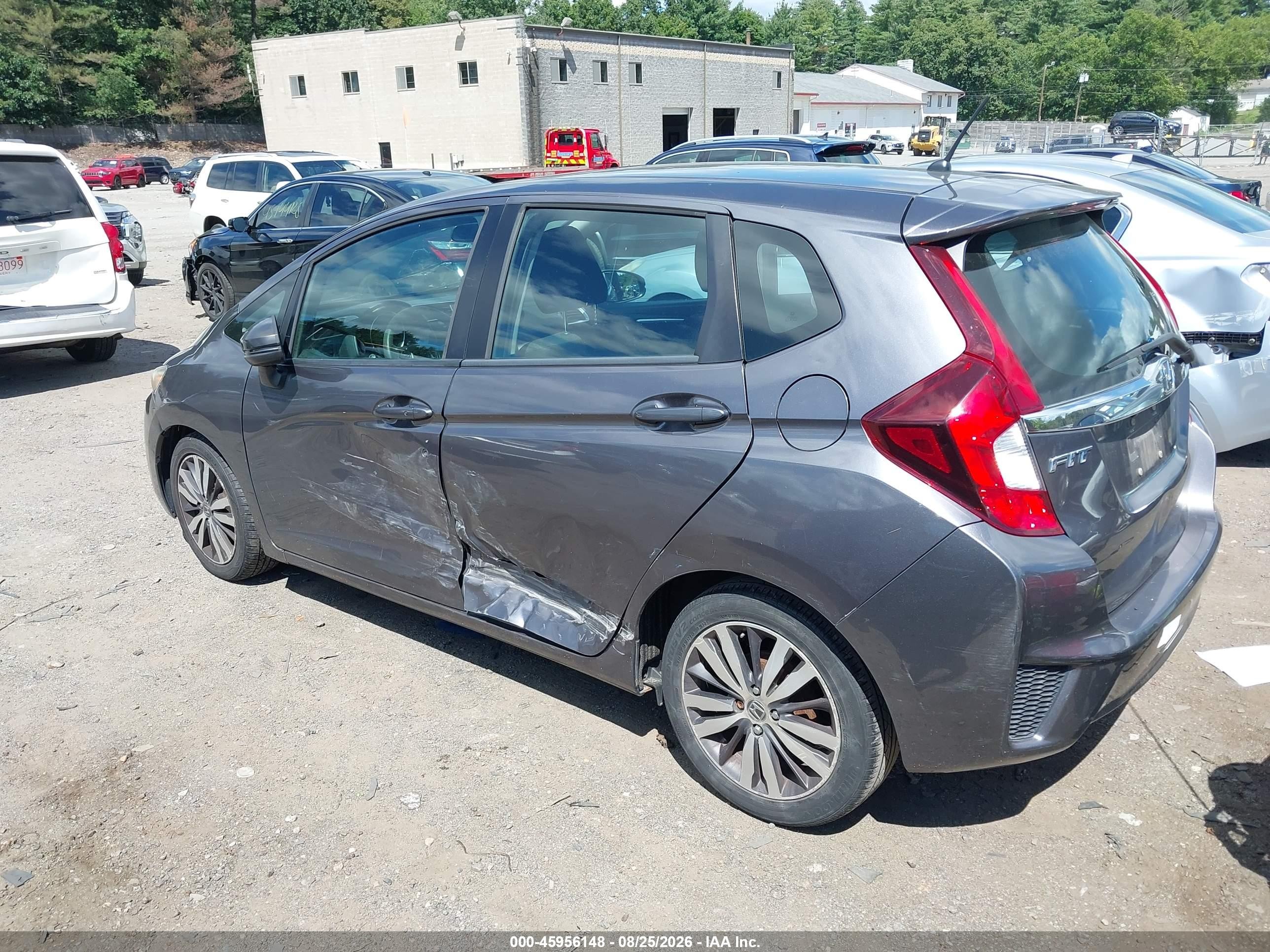 2015 Honda Fit Ex/ex-l Gray vin: 3HGGK5H83FM730038