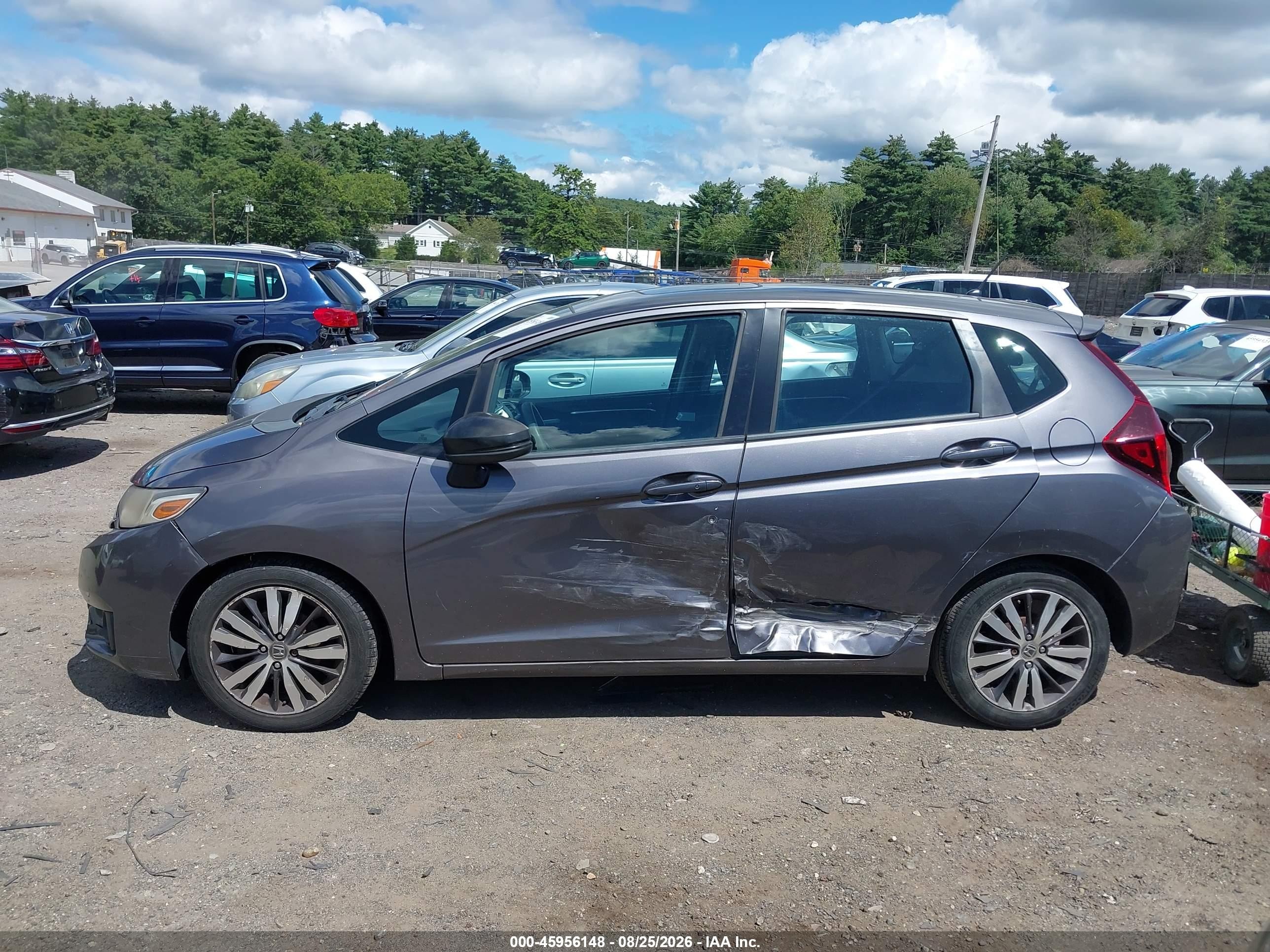 2015 Honda Fit Ex/ex-l Gray vin: 3HGGK5H83FM730038