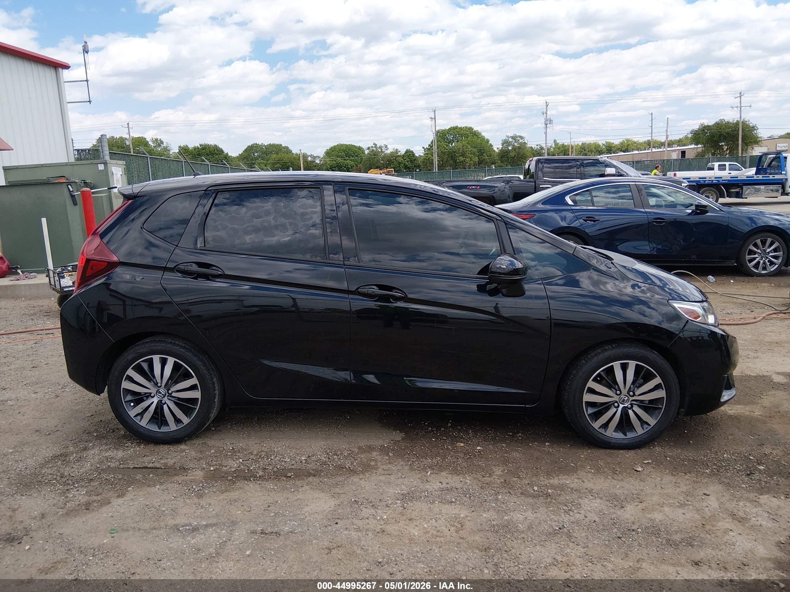 2015 Honda Fit Ex/ex-l Black vin: 3HGGK5H83FM734672