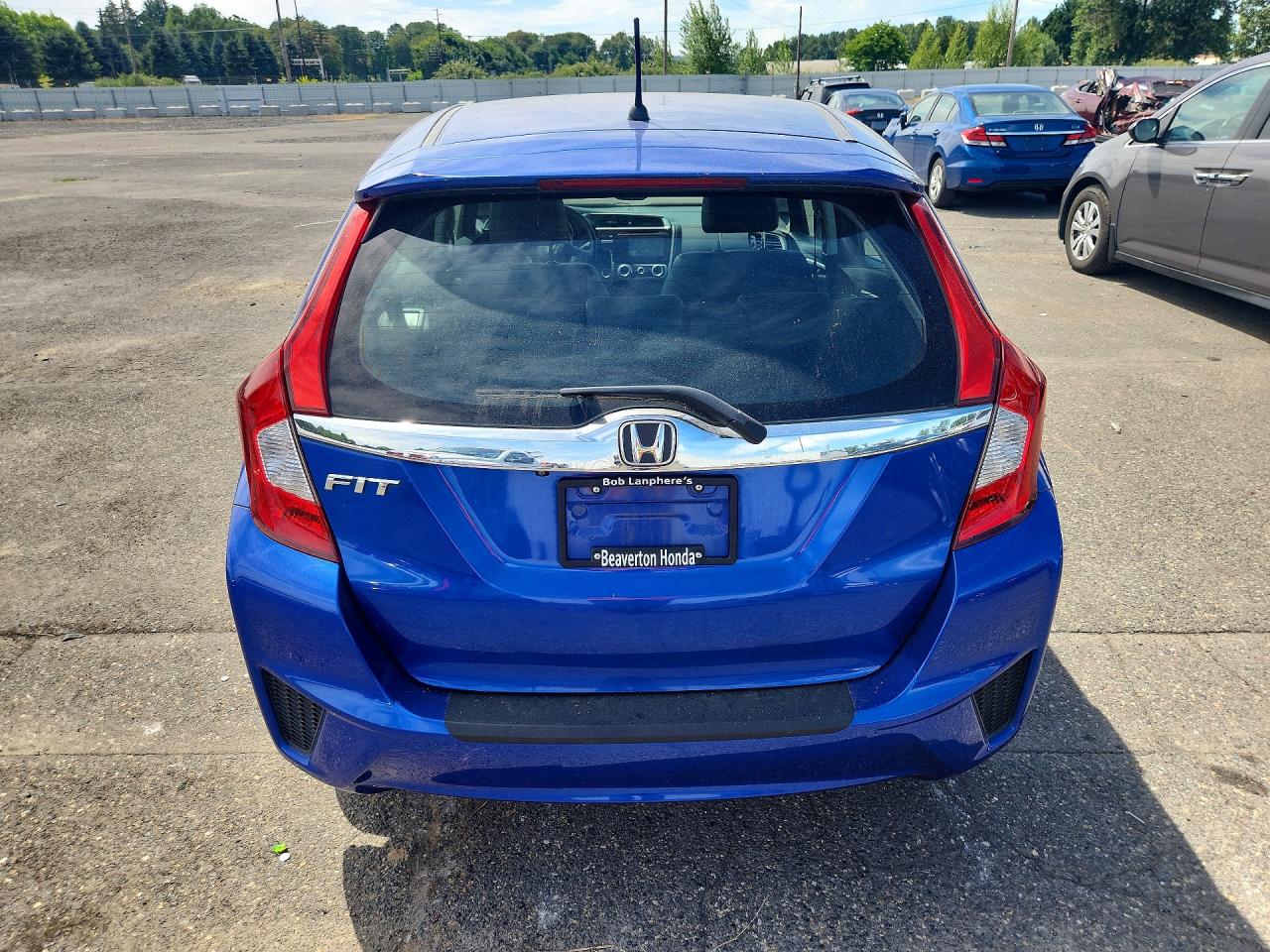 2015 Honda Fit Ex Blue vin: 3HGGK5H83FM736891